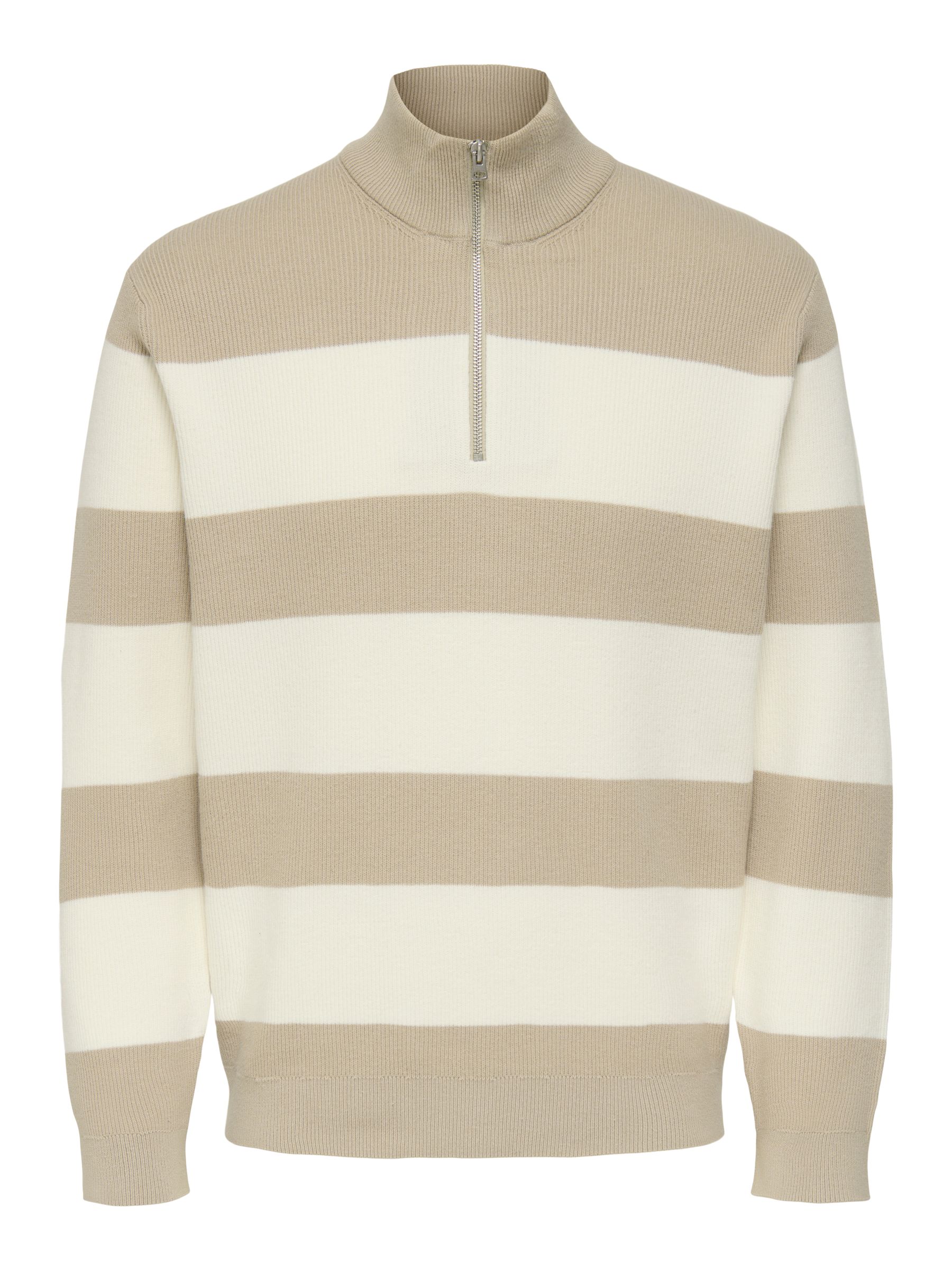 22023210_4826121.jpg Feiner Strickpullover mit Reißverschluss Rundkragen