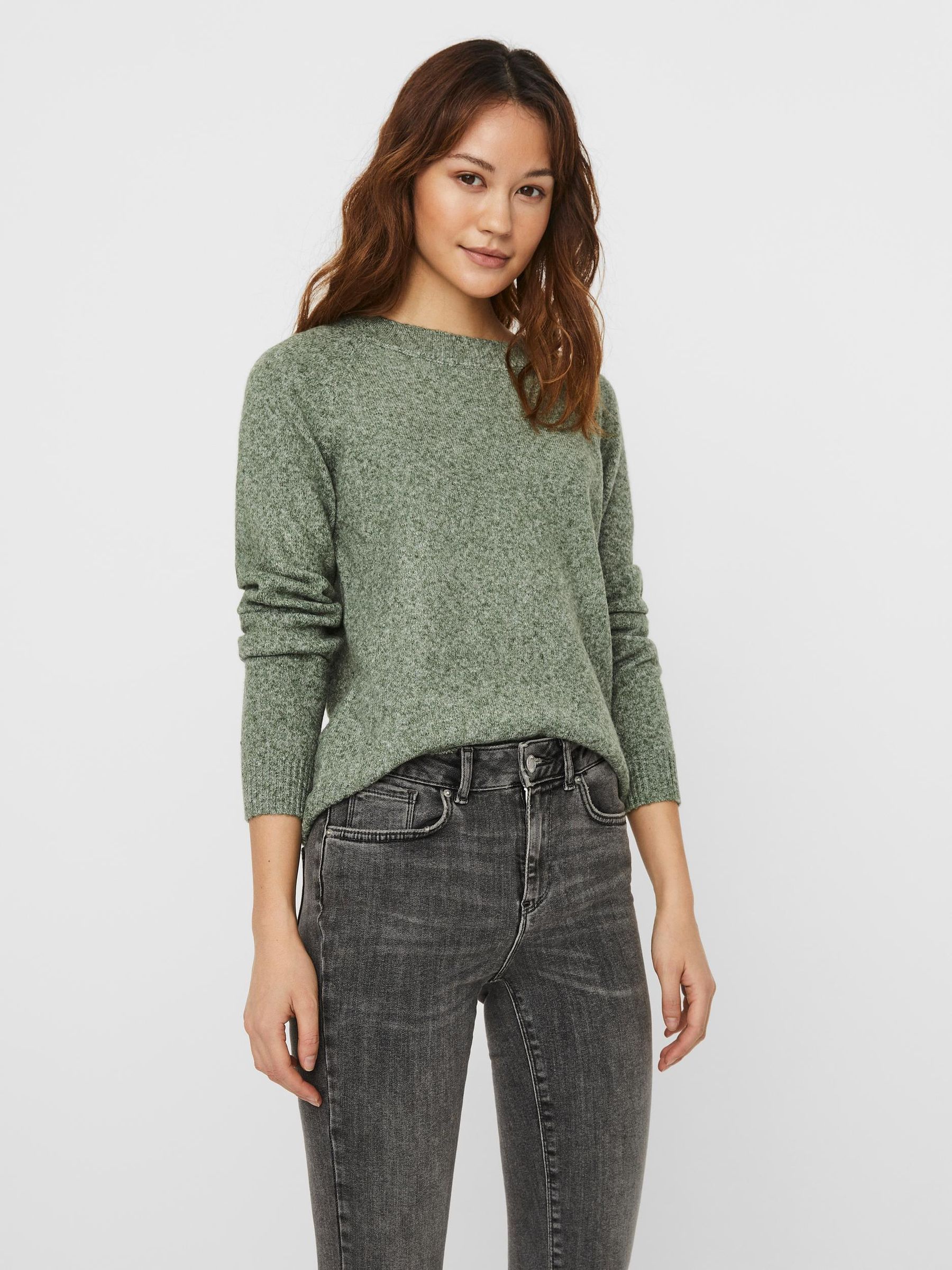 VERO-MODA_Noos0_2813925_10201022_3.jpg Basic Strick Pullover Meliert VMDOFFY
