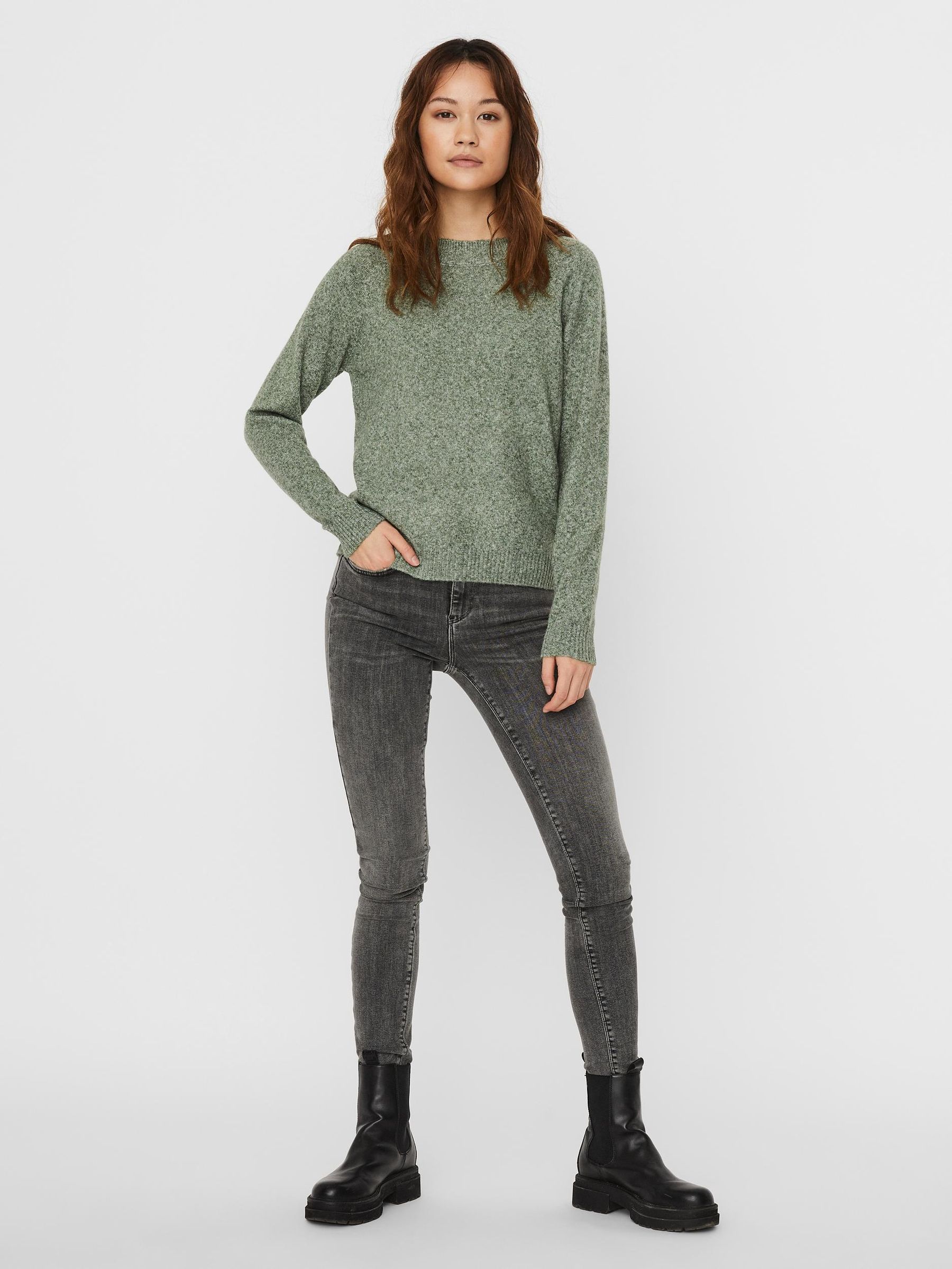 VERO-MODA_Noos0_2813925_10201022_5.jpg Basic Strick Pullover Meliert VMDOFFY