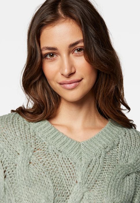 Mavi Strickpullover V NECK SWEATER – Grün, Bild 5