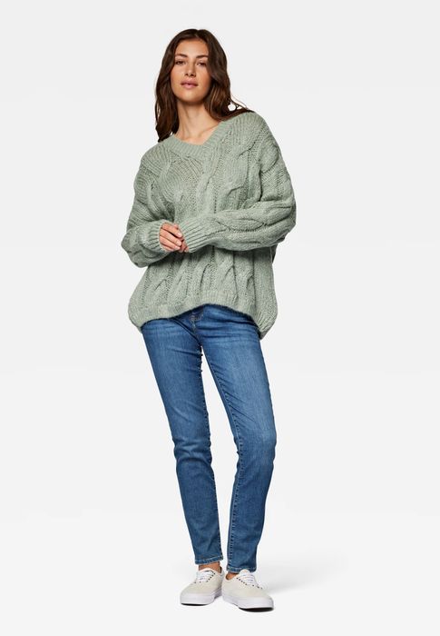 Mavi Strickpullover V NECK SWEATER – Grün, Bild 4