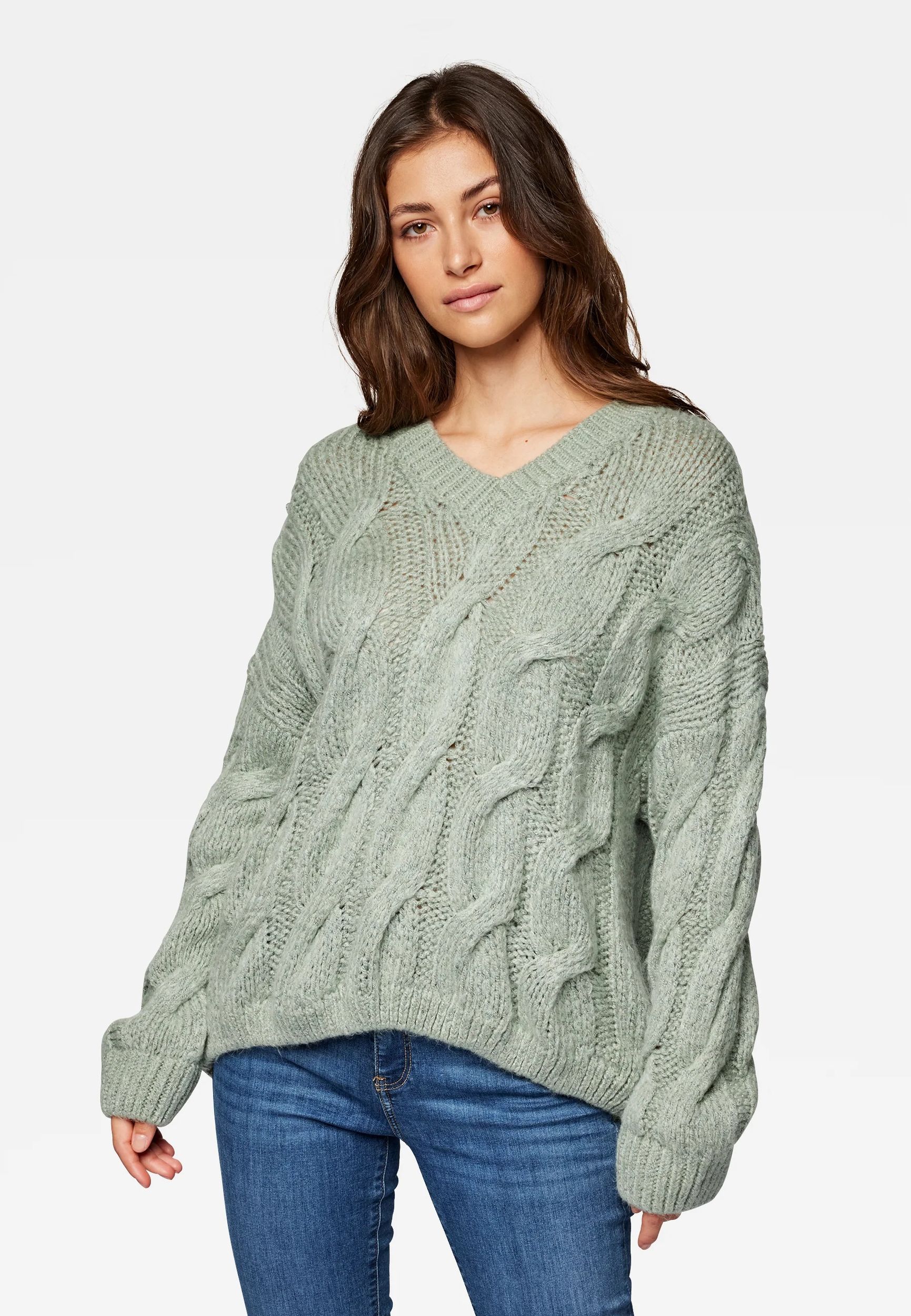 Mavi Strickpullover V NECK SWEATER – Grün, Bild 2