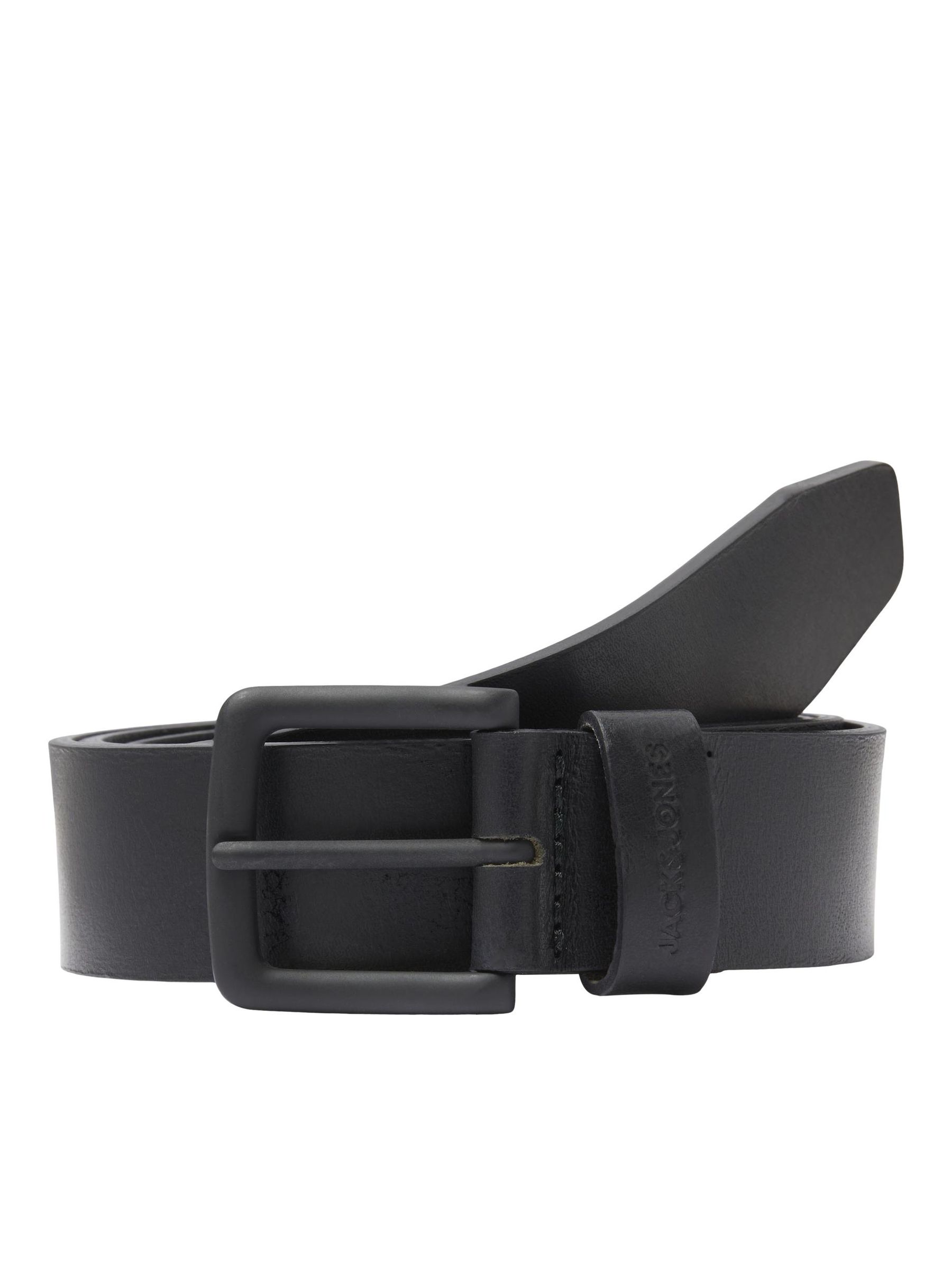 Jack & Jones JACK & JONES Echtleder Gürtel JACROCK – Schwarz, Bild 1