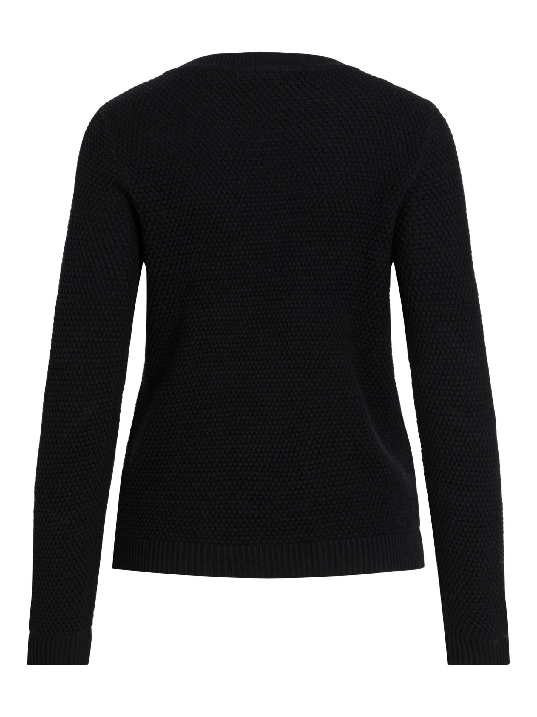 VILA_Noos2023_4123685_14082767_2.jpg Strickpullover mit Rundhals Kuscheliger Sweater Struktur Design