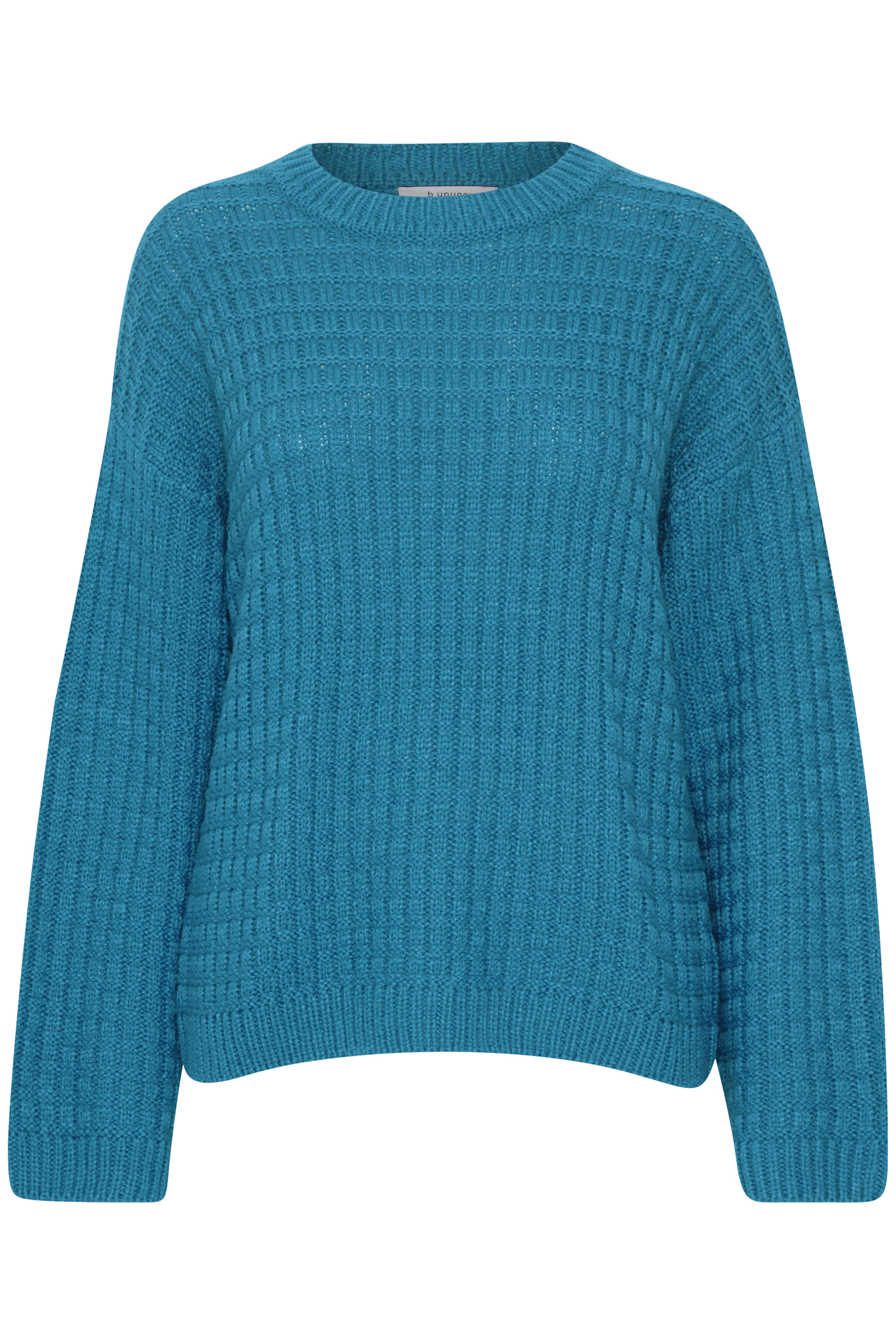 Gerippter Pullover Grobstrick Sweater mit Abgesetzten Schultern Gerippter Pullover Grobstrick Sweater mit Abgesetzten Schultern