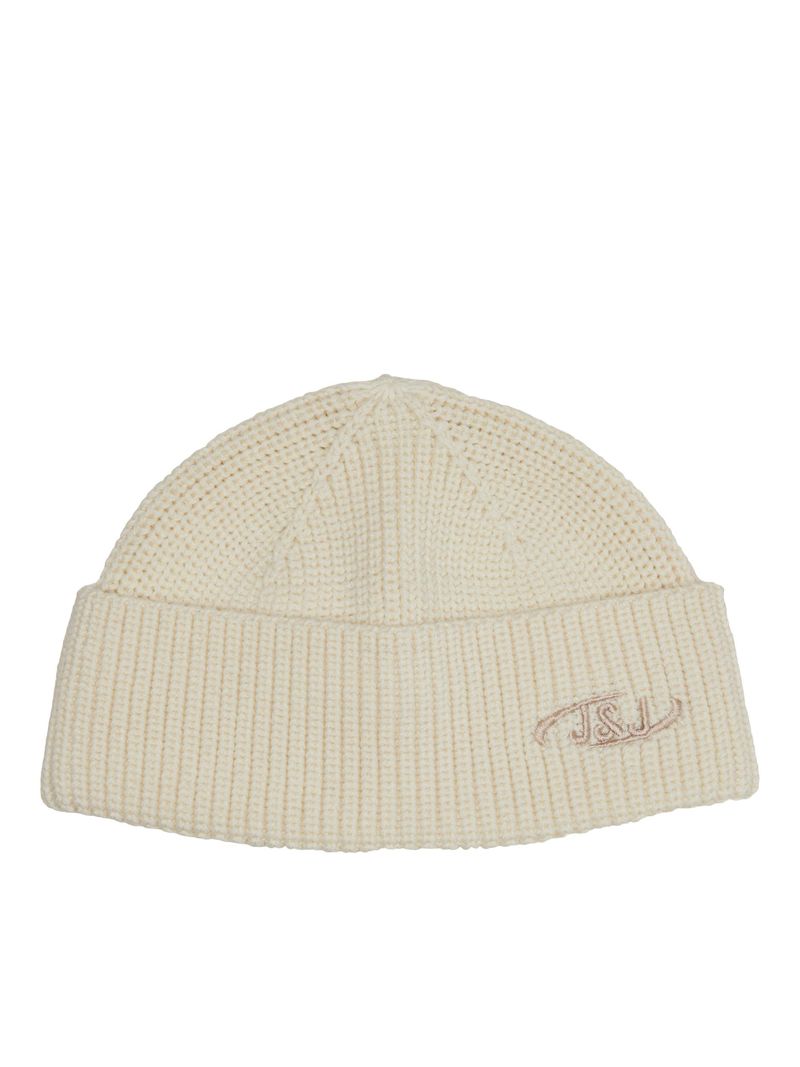 Jack & Jones JACK & JONES Gerippte Mütze Kurze Winter Beanie Kopfbedeckung – Beige, Bild 1