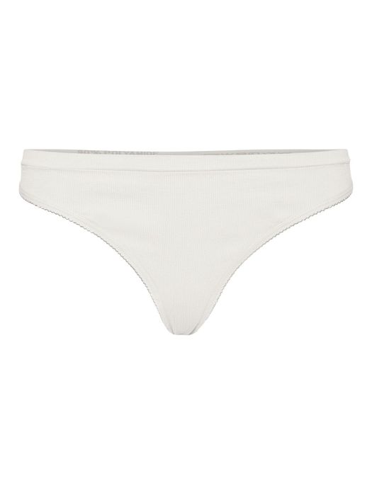 Vero Moda Ripp Slips 2-er Pack G-String Taillen Unterhosen Brazilian Tanga VMAGNES – Schwarz-Weiß, Bild 5