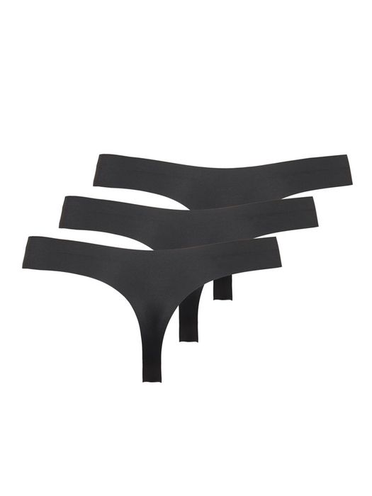 Only String Slips Nahtlos 3-er Pack Taillen Tangas Unterhöschen ONLTRACY – Schwarz, Bild 5