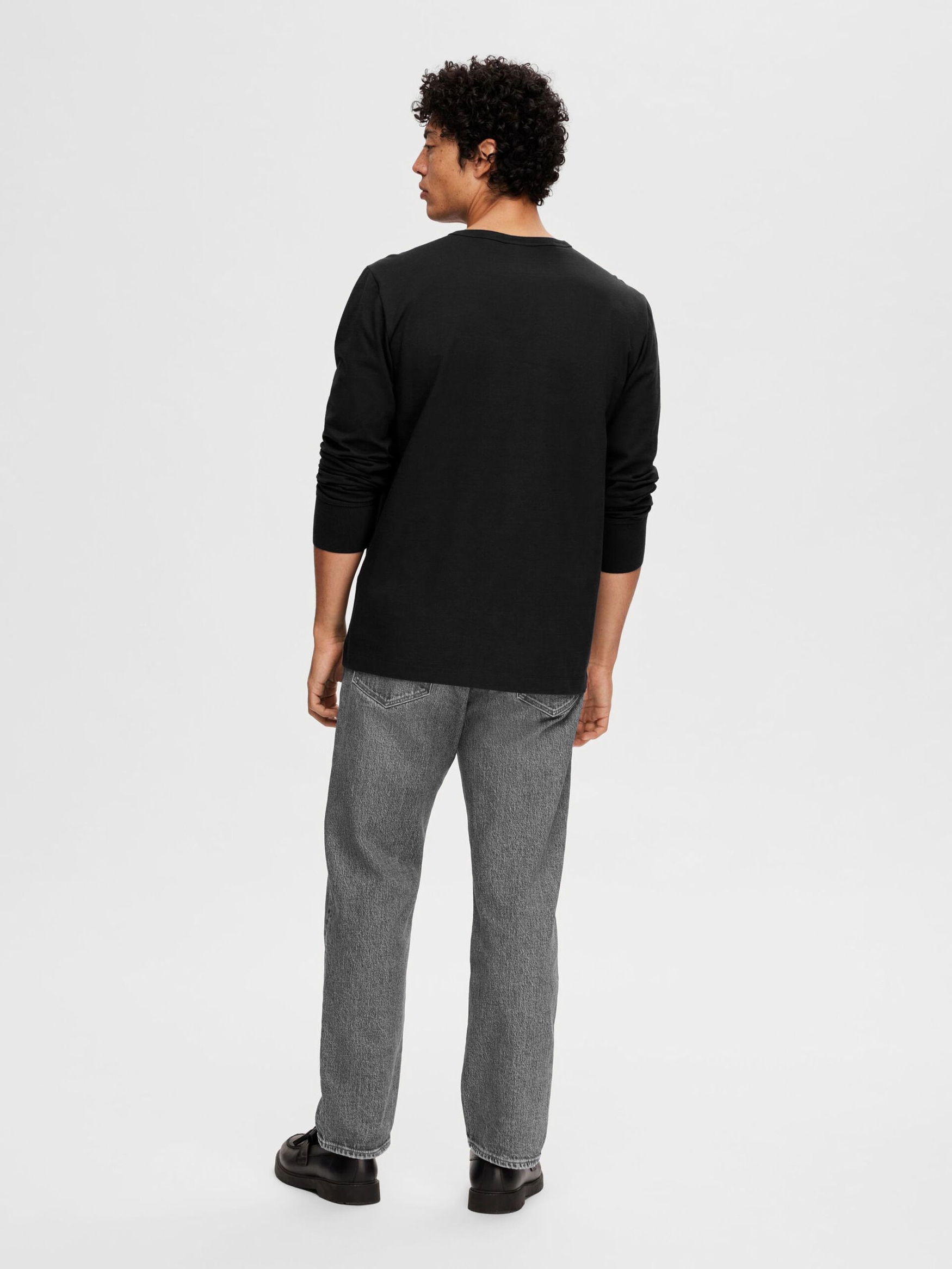 Einfarbiges Longsleeve mit Knopfleiste Langarm Shirt Einfarbiges Longsleeve mit Knopfleiste Langarm Shirt