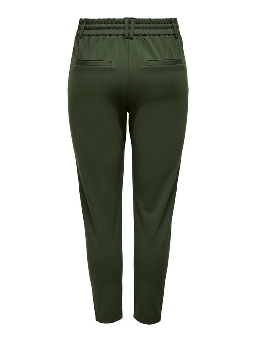 Only Elegante Stoffhose Poptrash Paperback Stretch Pants ONLPOPTRASH – Dunkelgrün, Bild 6
