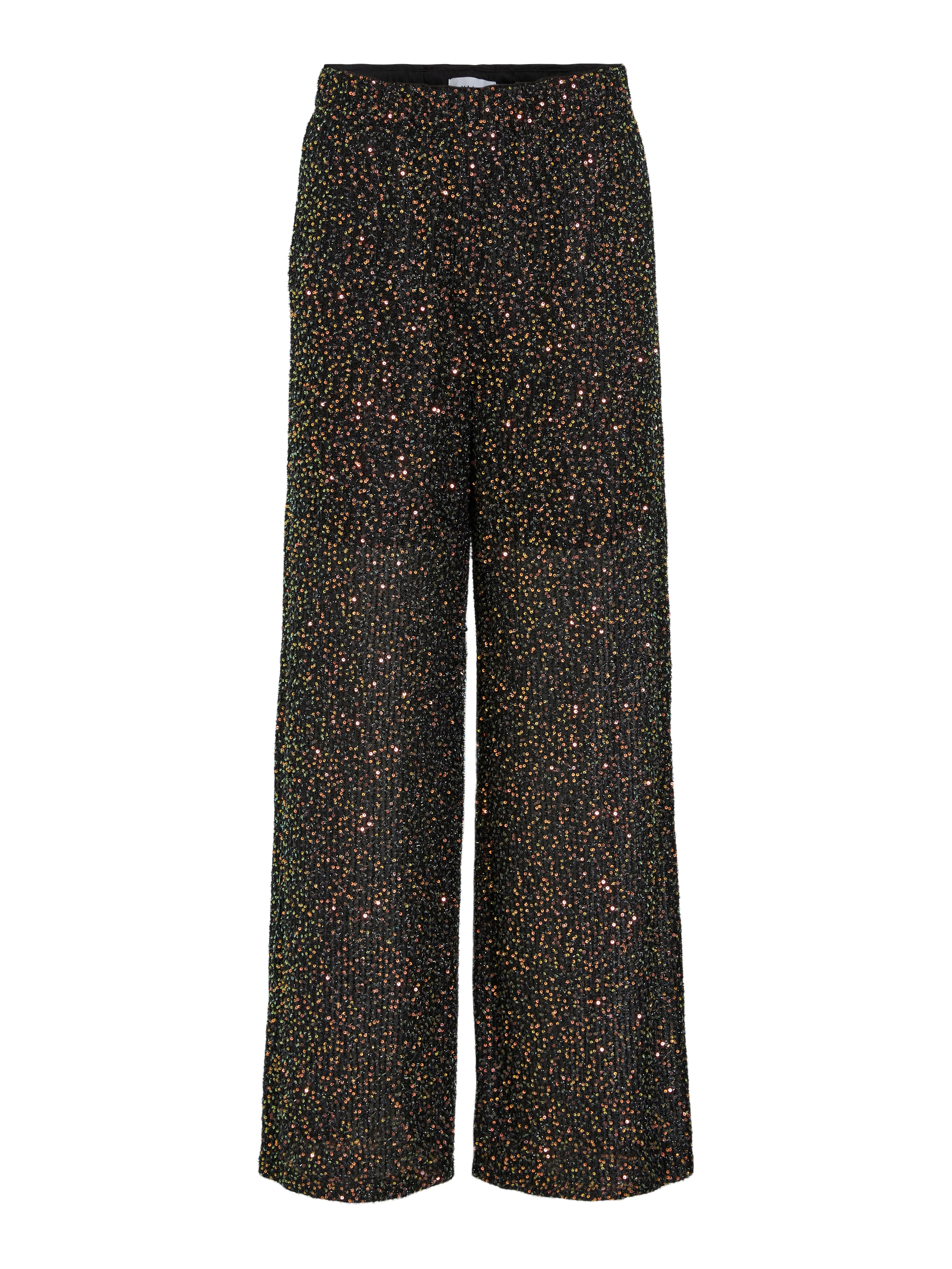 Weite Stoff Hose mit Pailletten Elegante Marlene Pants VISCARA Weite Stoff Hose mit Pailletten Elegante Marlene Pants VISCARA