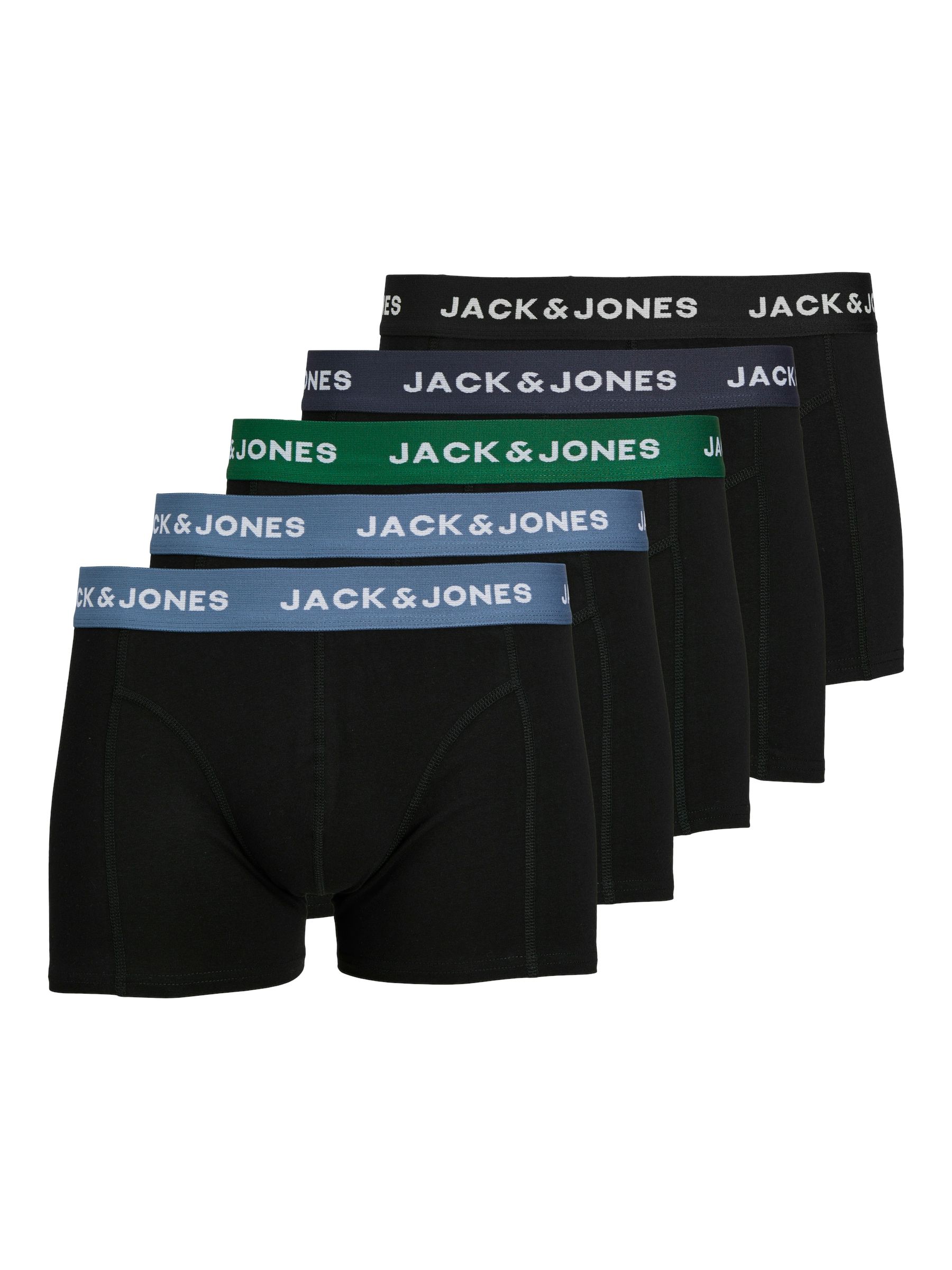 JACK&JONES_NOOS2024_4460273_12254366.jpg Boxershorts 5er-Pack Kurze Unterhosen Logo Print JACSOLID