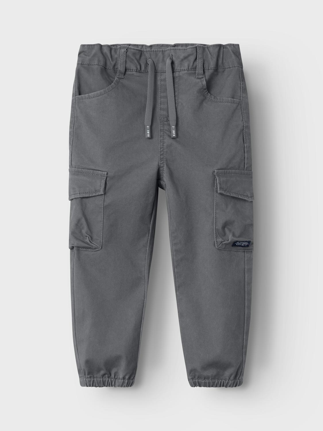 NAME-IT_NOOS2024_4592871_13212620_2.jpg Jungen Cargo Jeans Hose Twill Jogger Pants mit Gummizug NMMBEN