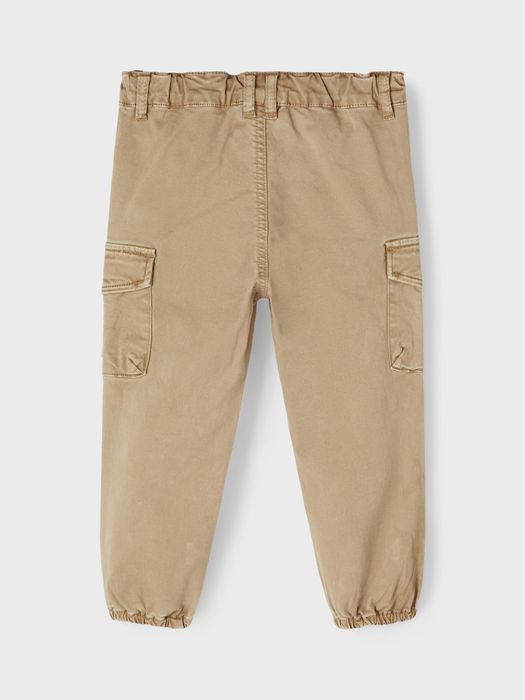 Name It NAME IT Jungen Cargo Jeans Hose Twill Jogger Pants mit Gummizug – Braun, Bild 3