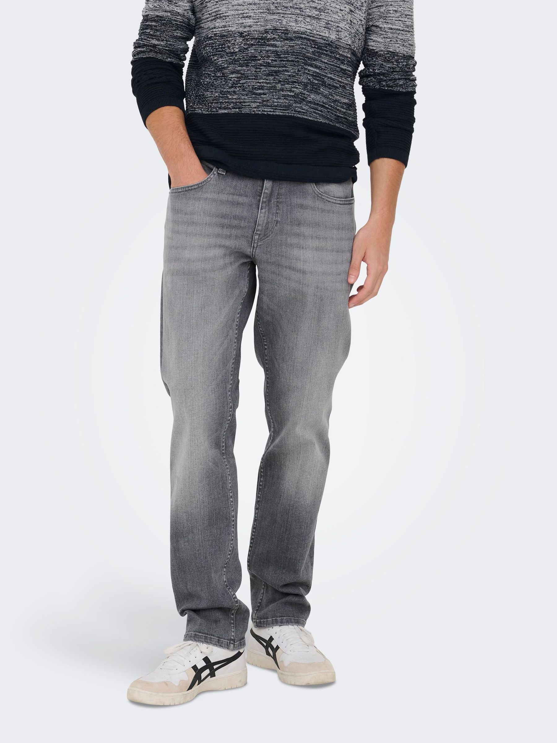 ONLY&SONS_Noos2023_4339698_22027572_3.jpg Klassische Denim Jeans Stone Washed Pants Hose ONSWEFT