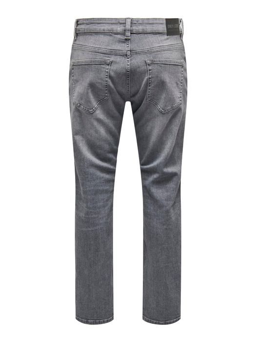 Only & Sons ONLY & SONS Klassische Denim Jeans Stone Washed Pants Hose – Hellgrau, Bild 7