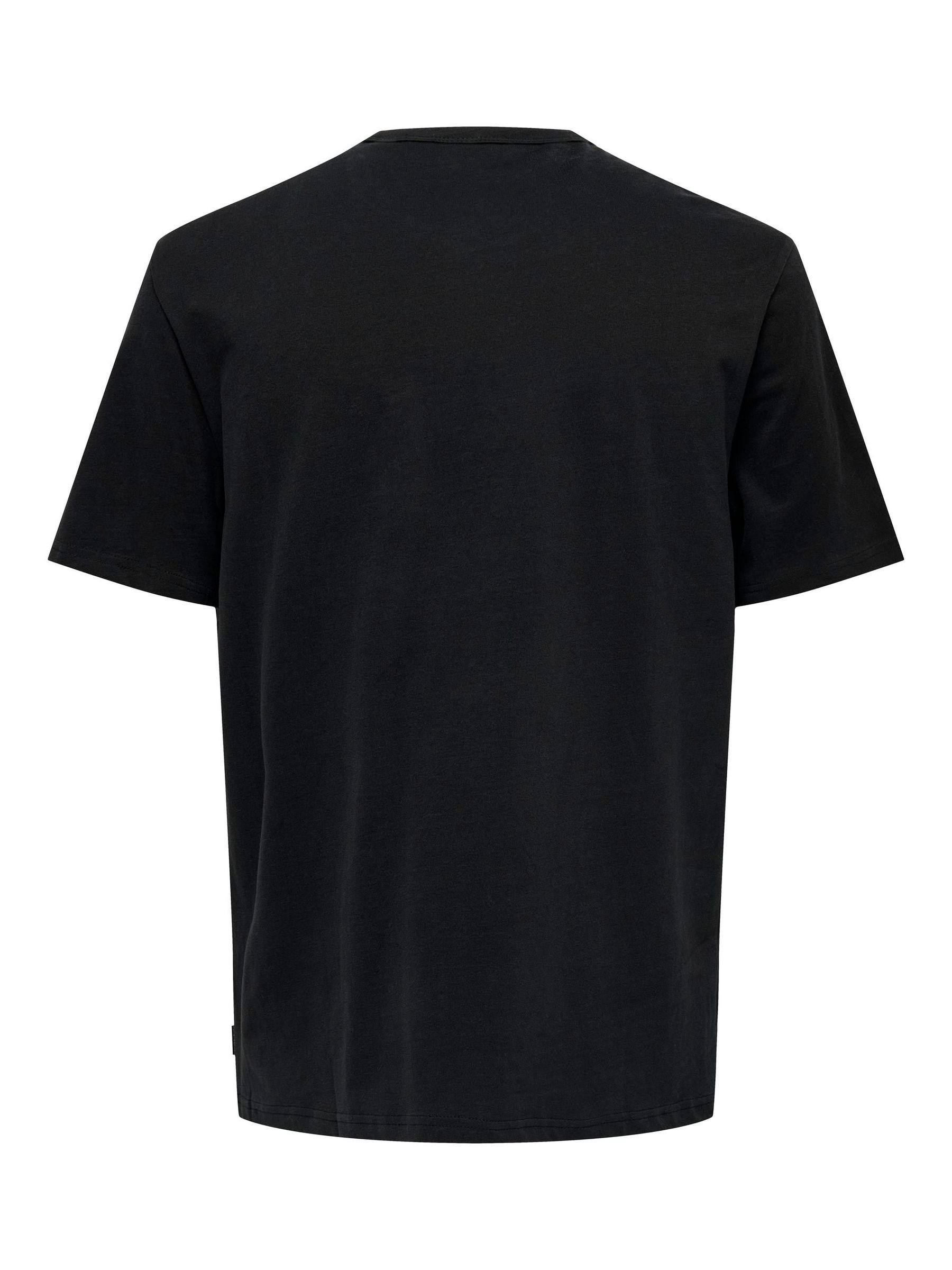 ONLY&SONS_Autumnwinter_4274994_22026726_2.jpg Einfarbiges Rundhals T-Shirt Basic Kurzarm Shirt ONSSMART LIFE