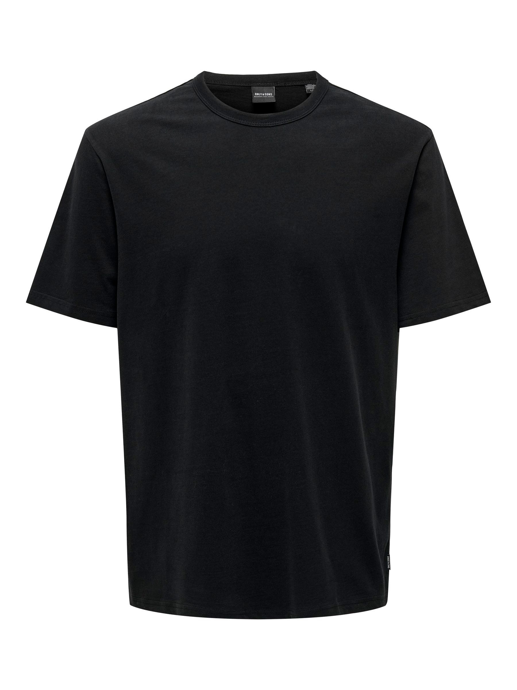 ONLY&SONS_Autumnwinter_4274994_22026726.jpg Einfarbiges Rundhals T-Shirt Basic Kurzarm Shirt ONSSMART LIFE