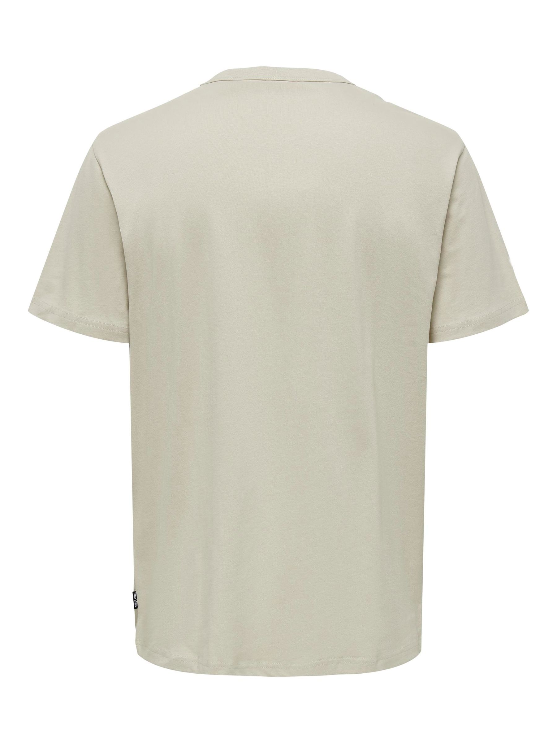 ONLY&SONS_Autumnwinter_4340482_22026726_2.jpg Einfarbiges Rundhals T-Shirt Basic Kurzarm Shirt ONSSMART LIFE