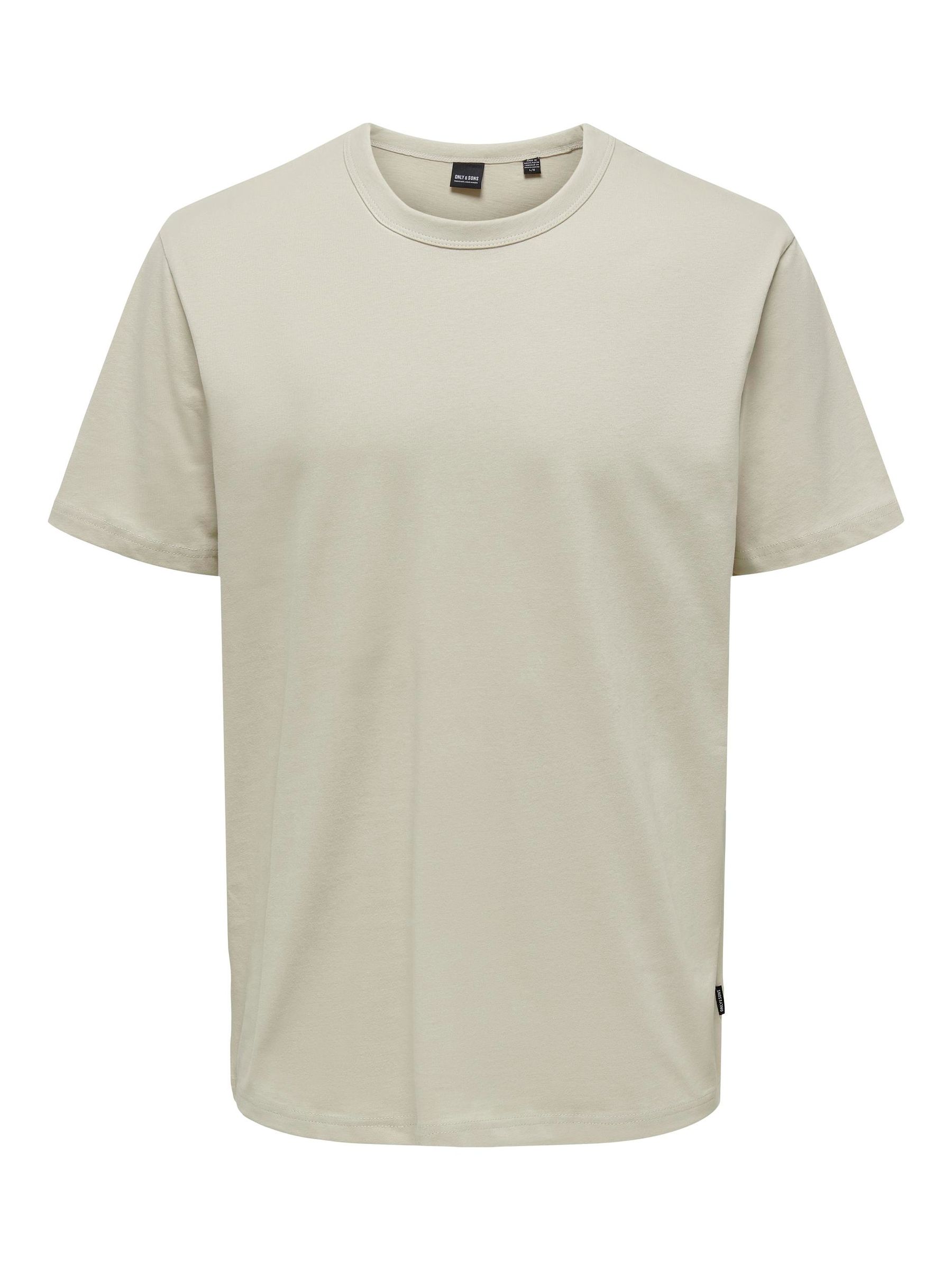 ONLY&SONS_Autumnwinter_4340482_22026726.jpg Einfarbiges Rundhals T-Shirt Basic Kurzarm Shirt ONSSMART LIFE