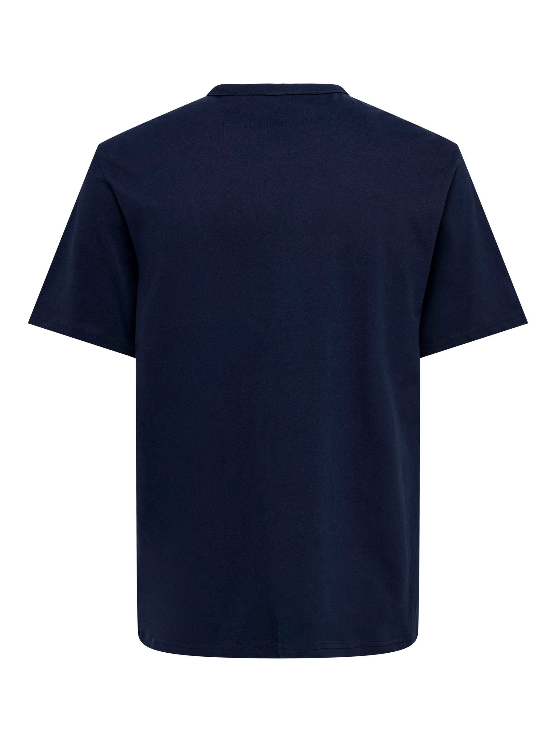 ONLY&SONS_Autumnwinter_4413242_22026726_2.jpg Einfarbiges Rundhals T-Shirt Basic Kurzarm Shirt ONSSMART LIFE