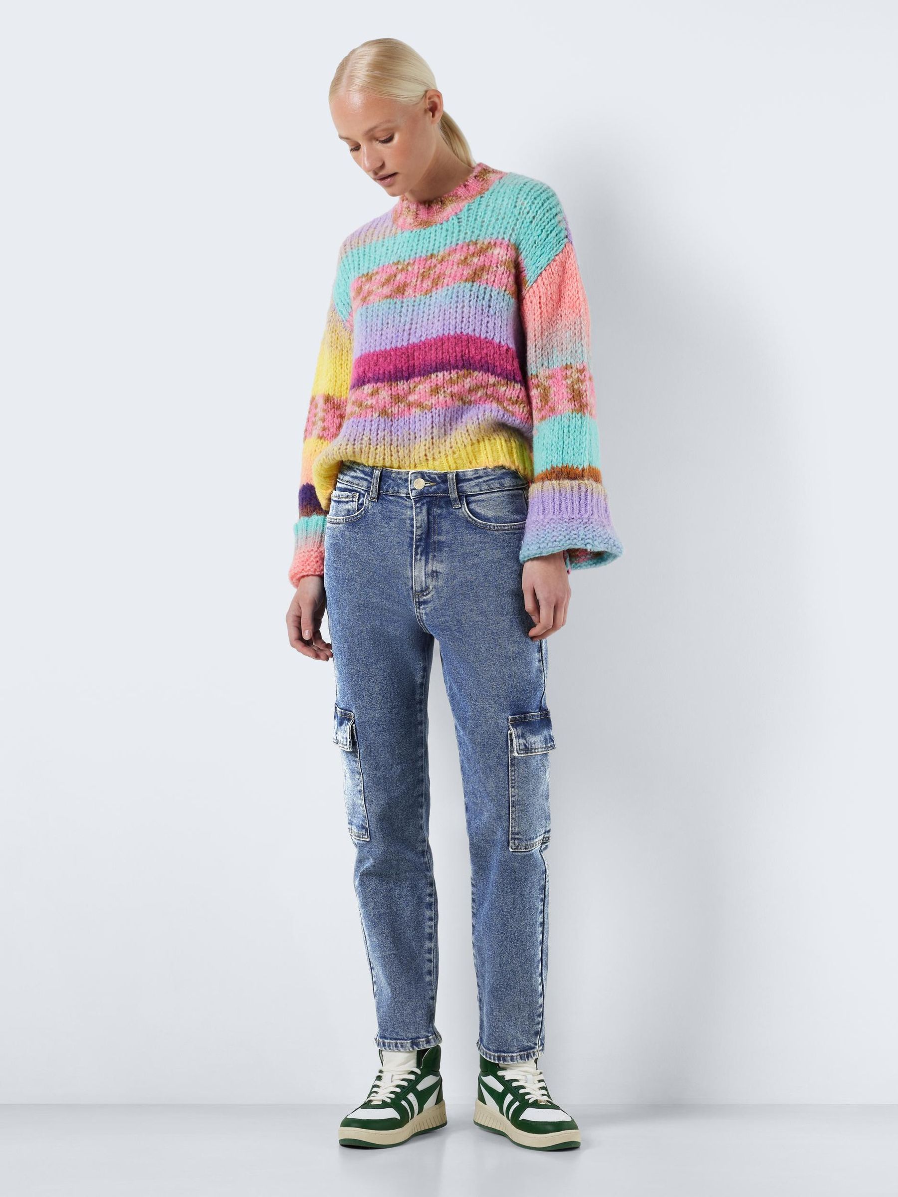 NOISY-MAY_Noos2023_4417354_27029295_4.jpg Cargo Jeans Hose Regular Fit Denim Pants