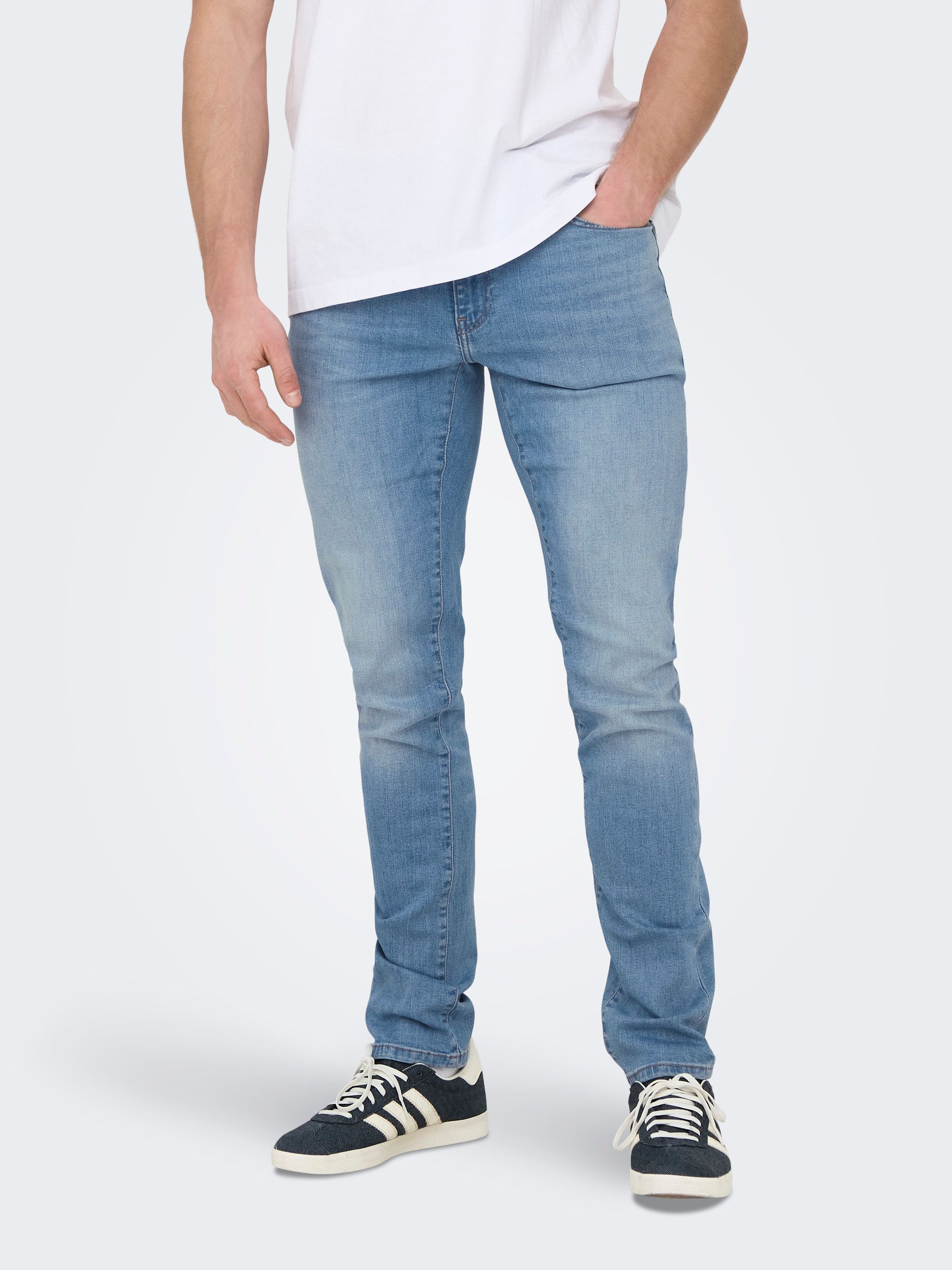 22028263_4490568_3.jpg Stretch Denim Jeans Pants Bleached Design Hose ONSLOOM