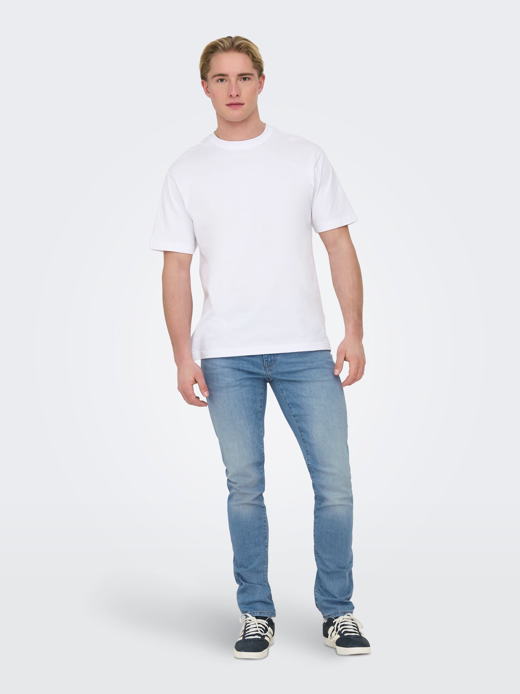 22028263_4490568_4.jpg Stretch Denim Jeans Pants Bleached Design Hose ONSLOOM