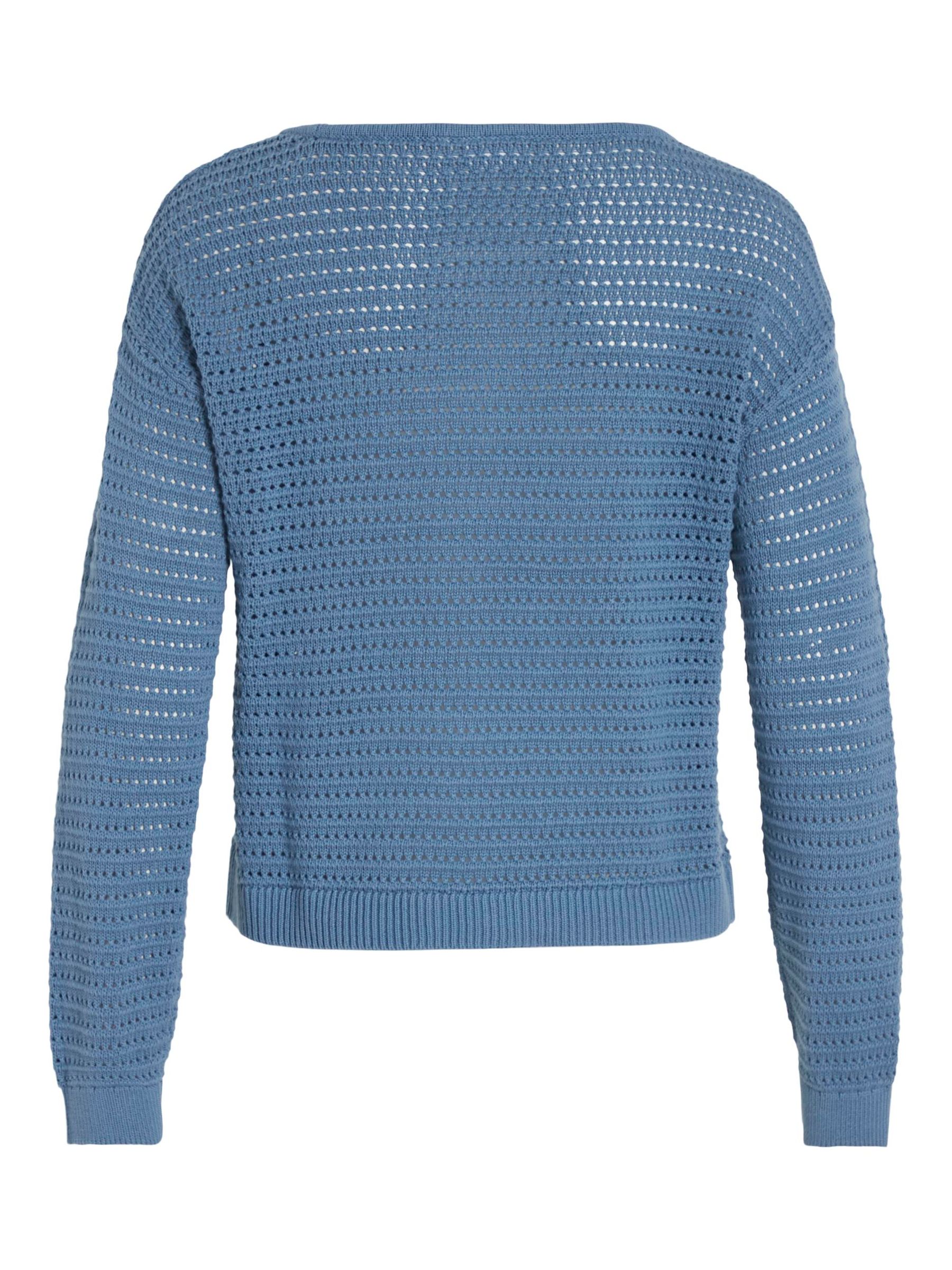VILA_NOOS2024_4373795_14089578_2.jpg Legerer Strickpullover Langarm Sweater Shirt VIBELLISINA