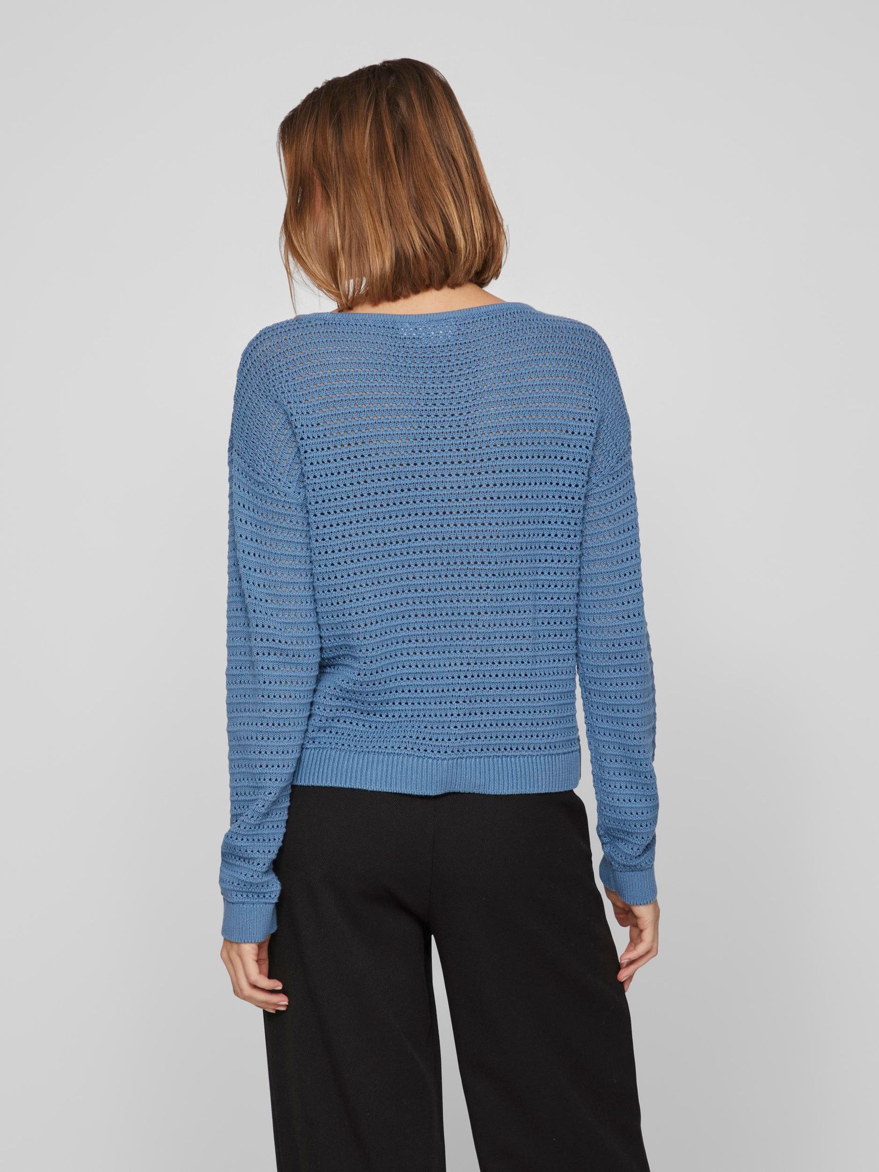 VILA_NOOS2024_4373795_14089578_6.jpg Legerer Strickpullover Langarm Sweater Shirt VIBELLISINA