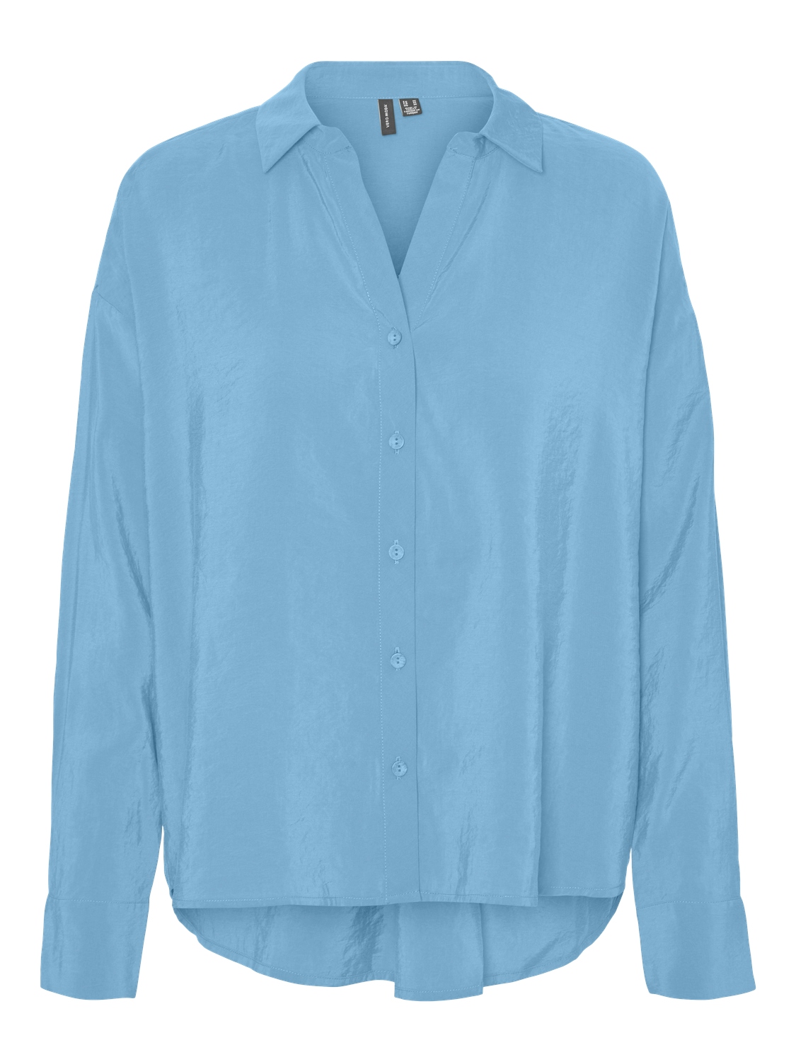VERO-MODA_FallWinter2022_4489718_10289349.jpg Oversized Hemdbluse Seidig Legeres Oberteil Shirt VMQUEENY