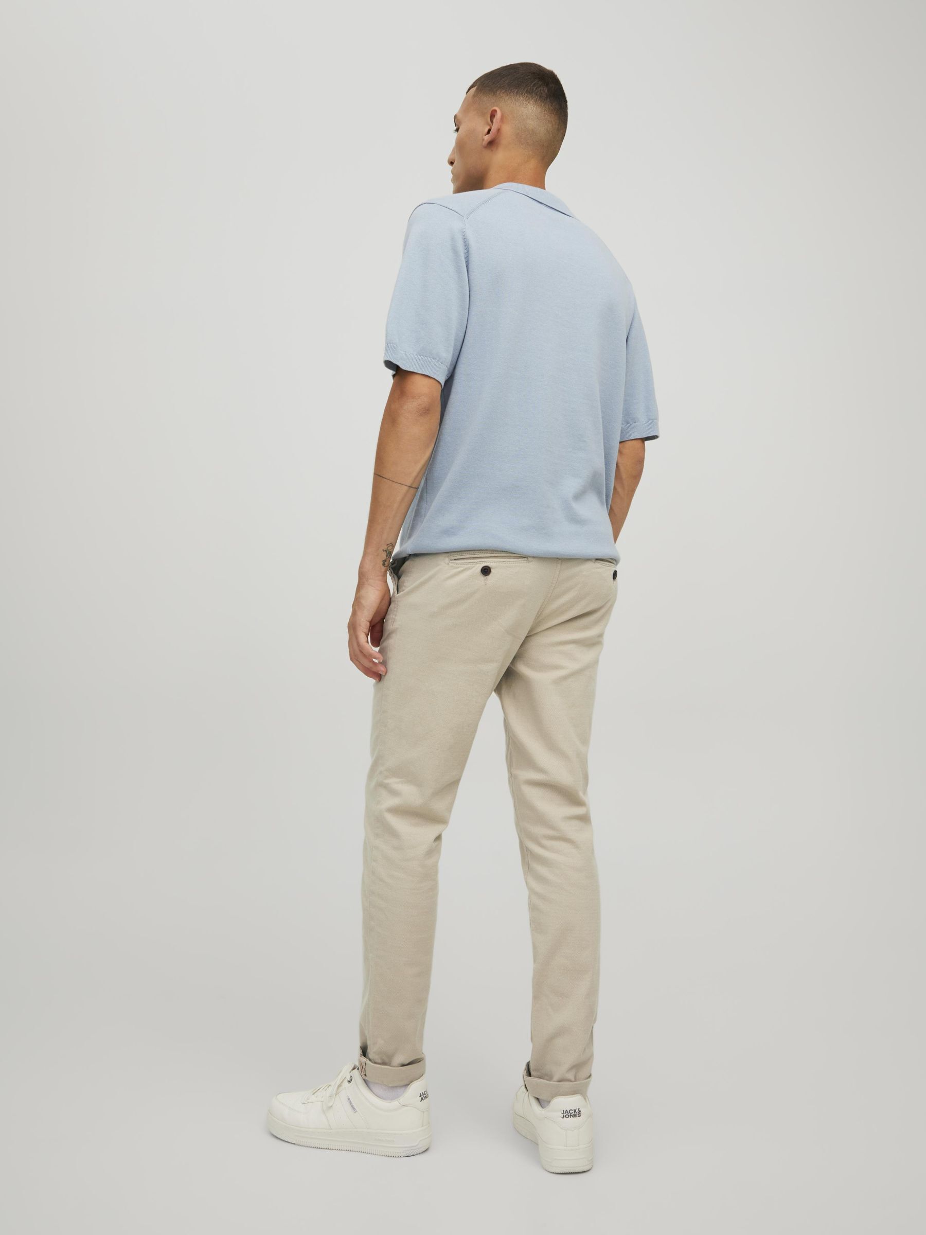 JACK&JONES_Noos2022_dune_12206198_4.jpg Elegante Chino Hose Einfarbige Business Stoffhose JPSTMARCO