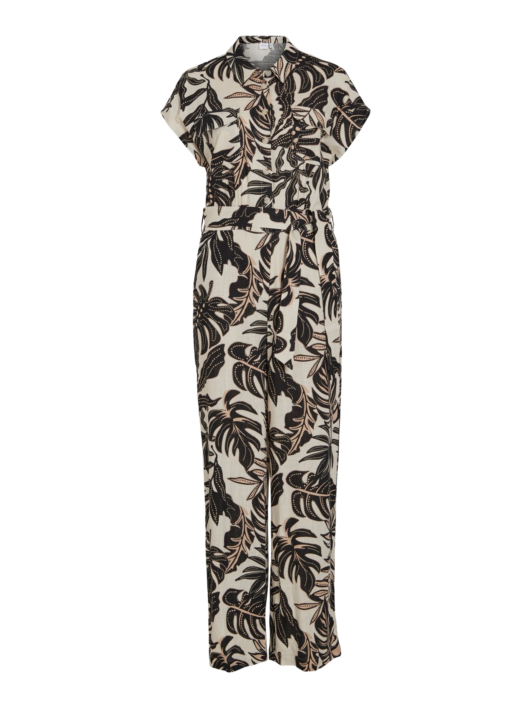 VILA_SpringSummer2023_4490287_14089953.jpg Eleganter Overall Jumpsuit Einteiler Hosenanzug mit Bindegürtel VIPANA