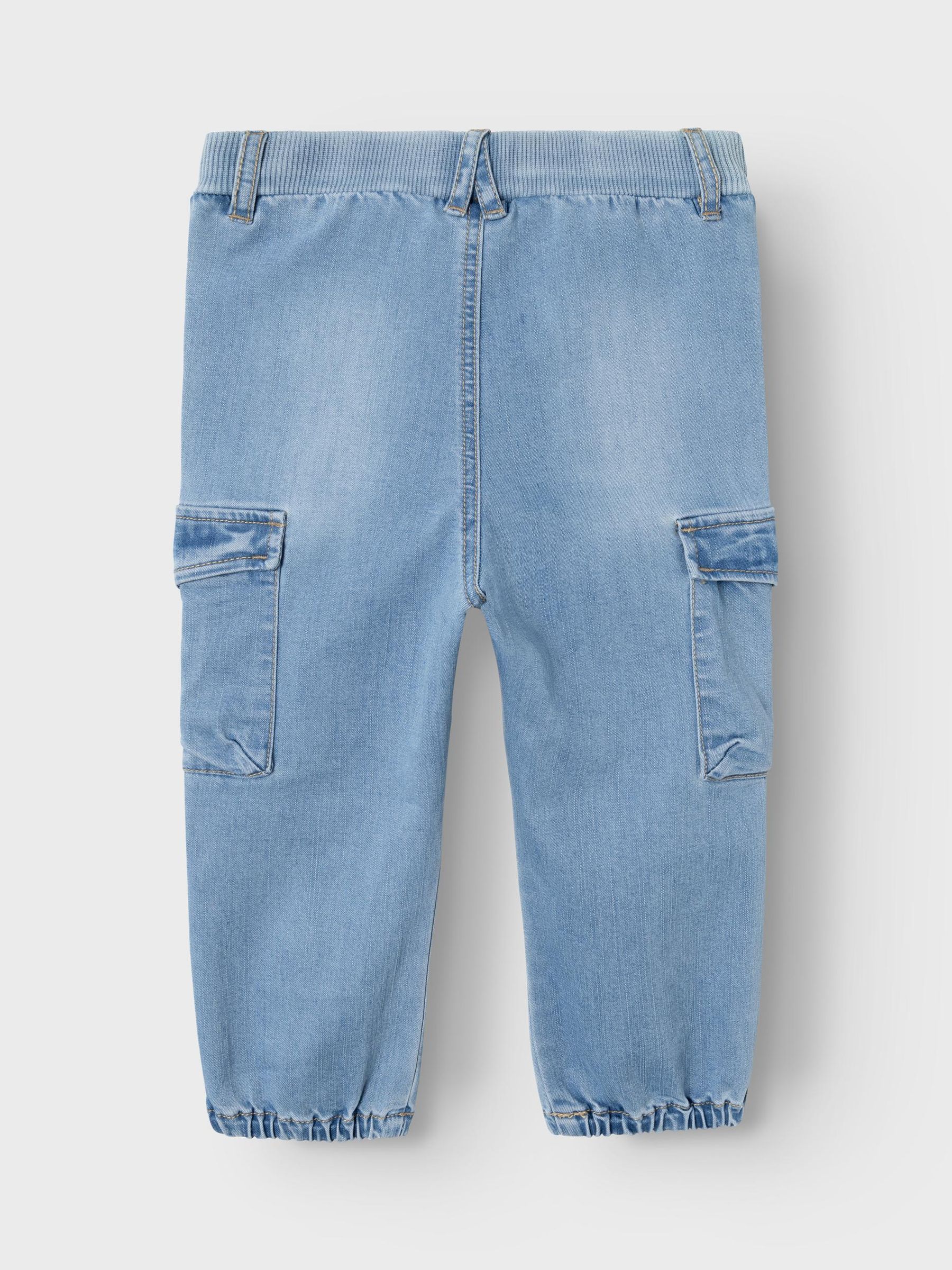 NAME-IT_SpringSummer2024_4377286_13224943_3.jpg Bequeme Baggy Jeans Cargo Hose Stretch Denim Jogger Pants NMMBEN