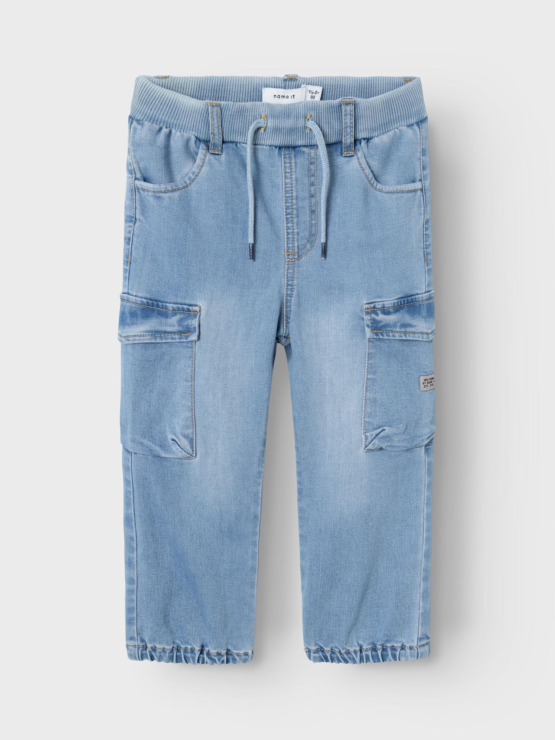 NAME-IT_SpringSummer2024_4377286_13224943_4.jpg Bequeme Baggy Jeans Cargo Hose Stretch Denim Jogger Pants NMMBEN