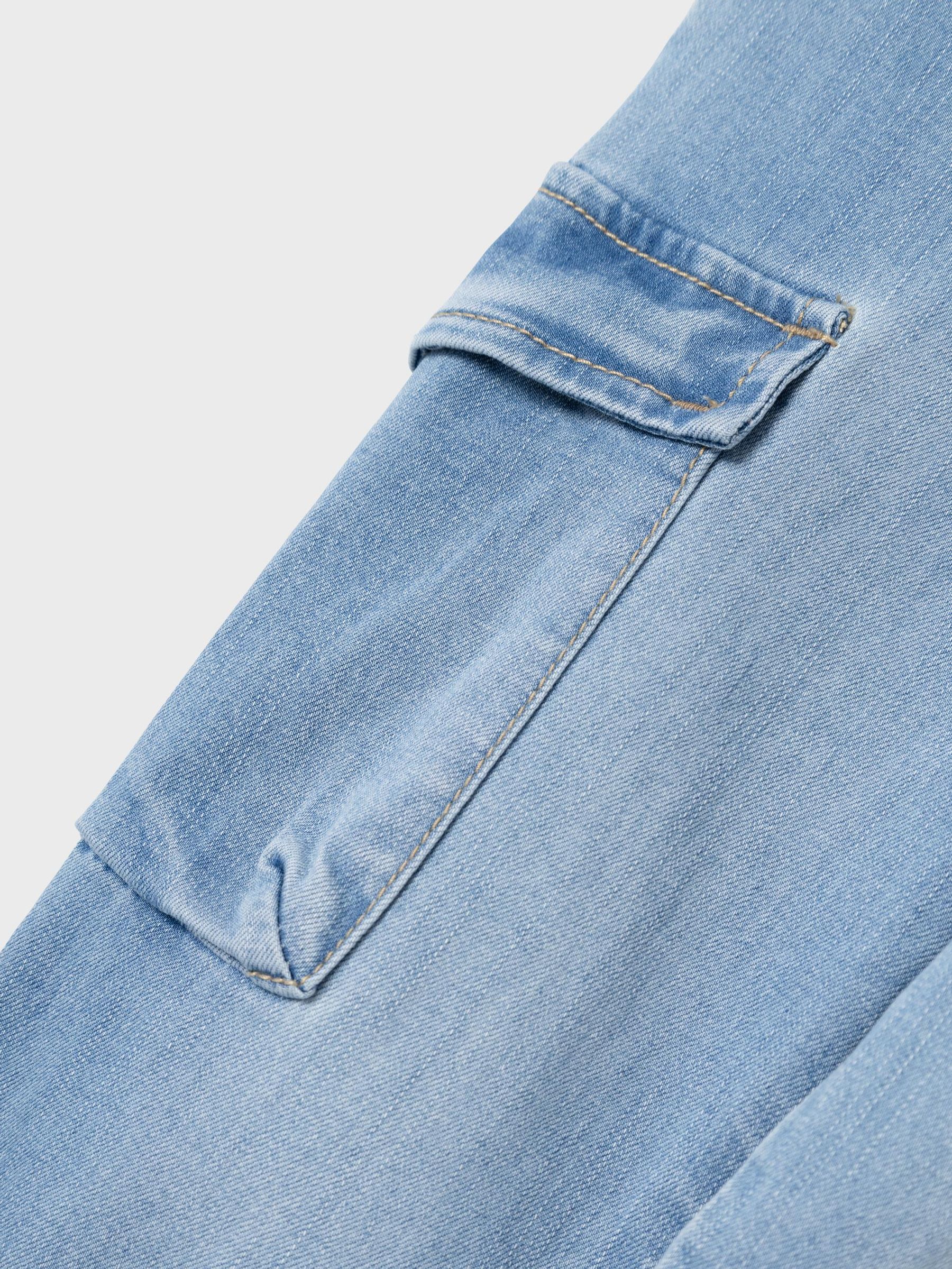 NAME-IT_SpringSummer2024_4377286_13224943_5.jpg Bequeme Baggy Jeans Cargo Hose Stretch Denim Jogger Pants NMMBEN
