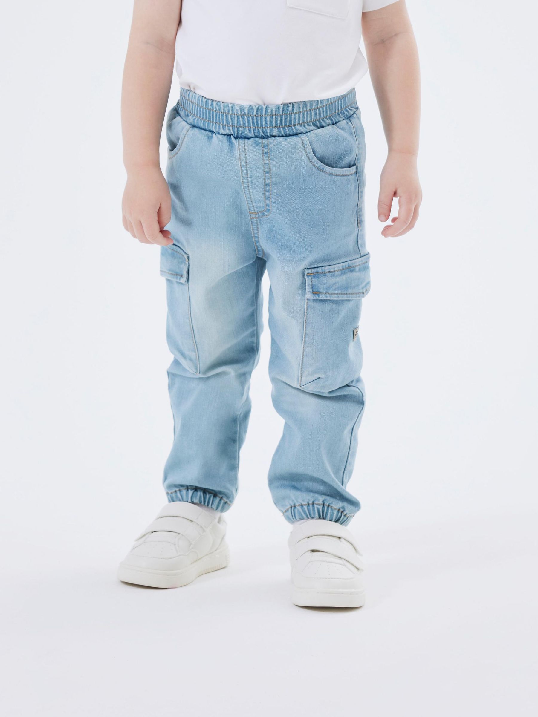 NAME-IT_SpringSummer2024_4377286_13224943_6.jpg Bequeme Baggy Jeans Cargo Hose Stretch Denim Jogger Pants NMMBEN