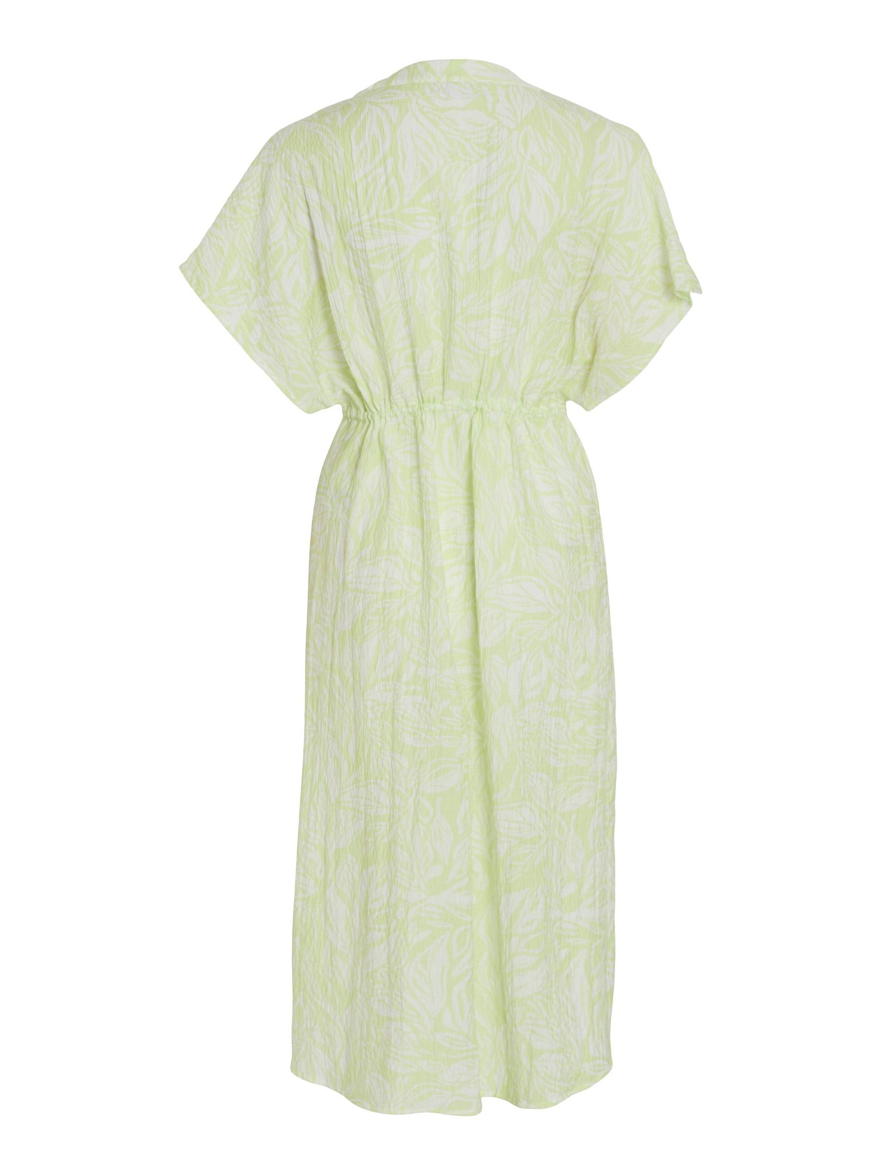 VILA_SpringSummer2023_4223777_14086831_2.jpg Legeres Maxi Blusenkleid Crepe Design Midi Kleid Dress VILIMIA