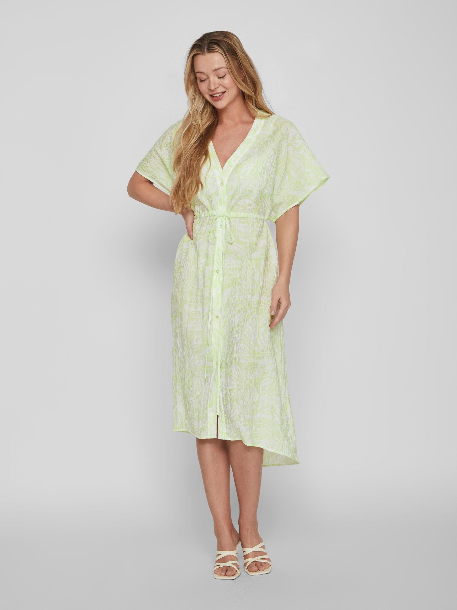 VILA_SpringSummer2023_4223777_14086831_3.jpg Legeres Maxi Blusenkleid Crepe Design Midi Kleid Dress VILIMIA