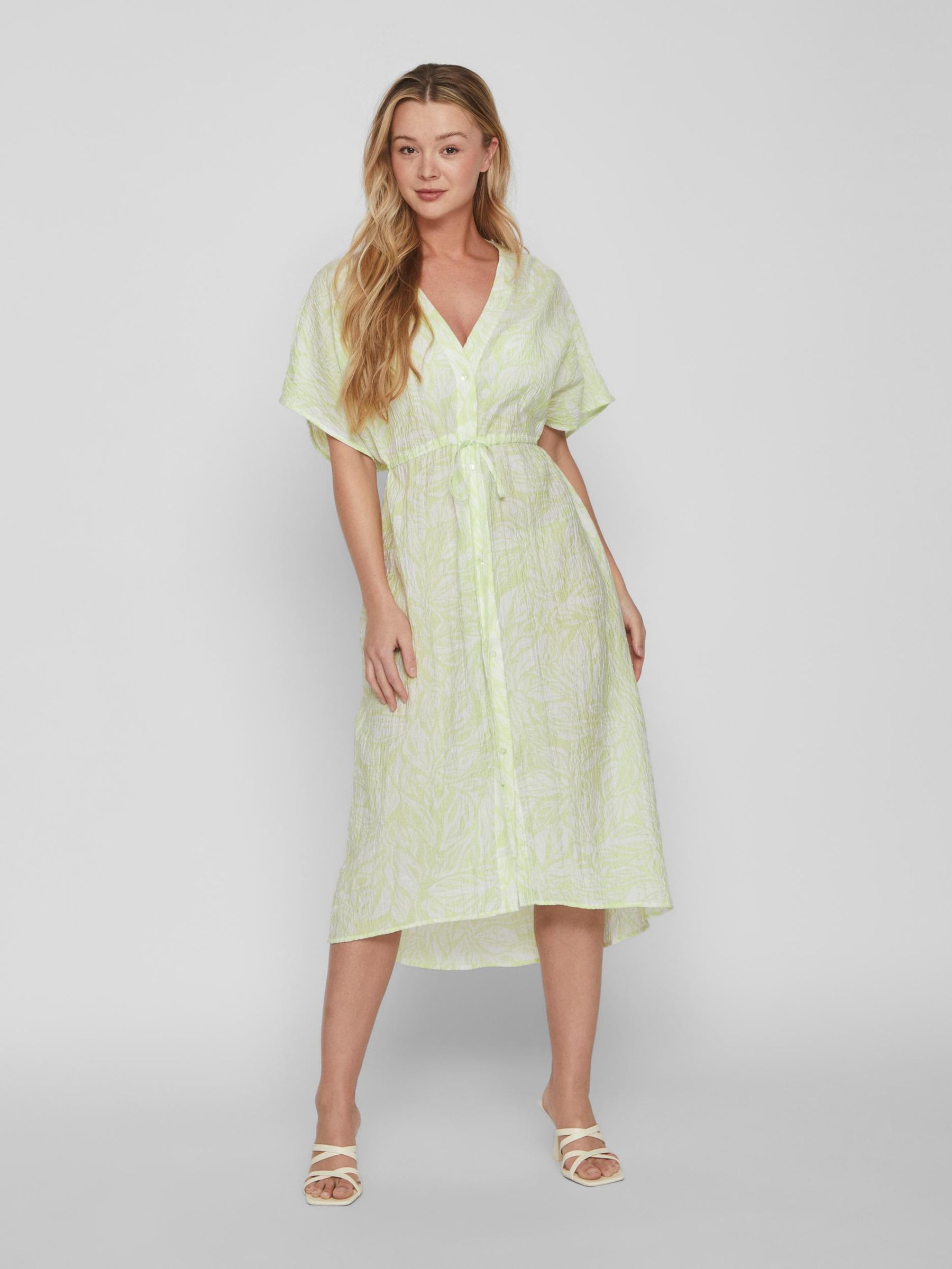 VILA_SpringSummer2023_4223777_14086831_5.jpg Legeres Maxi Blusenkleid Crepe Design Midi Kleid Dress VILIMIA