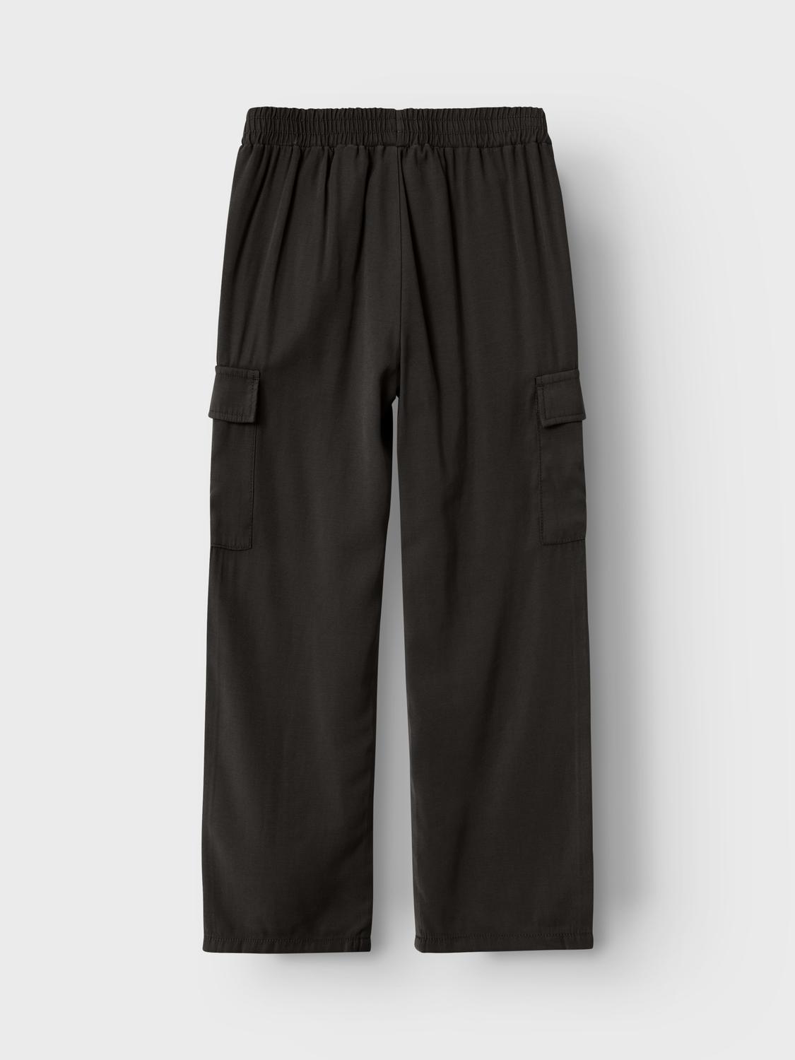 NAME-IT_NOOS2024_4278409_13218228_4.jpg Bequeme Mädchen Cargo Hose Stretch Denim Baggy Pants NKFBELLA