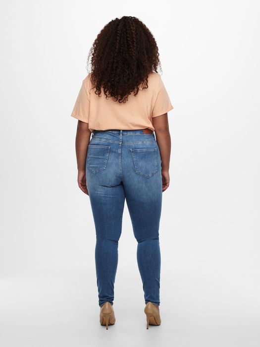 Only Carmakoma ONLY CARMAKOMA Curvy Skinny Jeans Stretch Denim Hose Plus Size – Hellblau, Bild 3