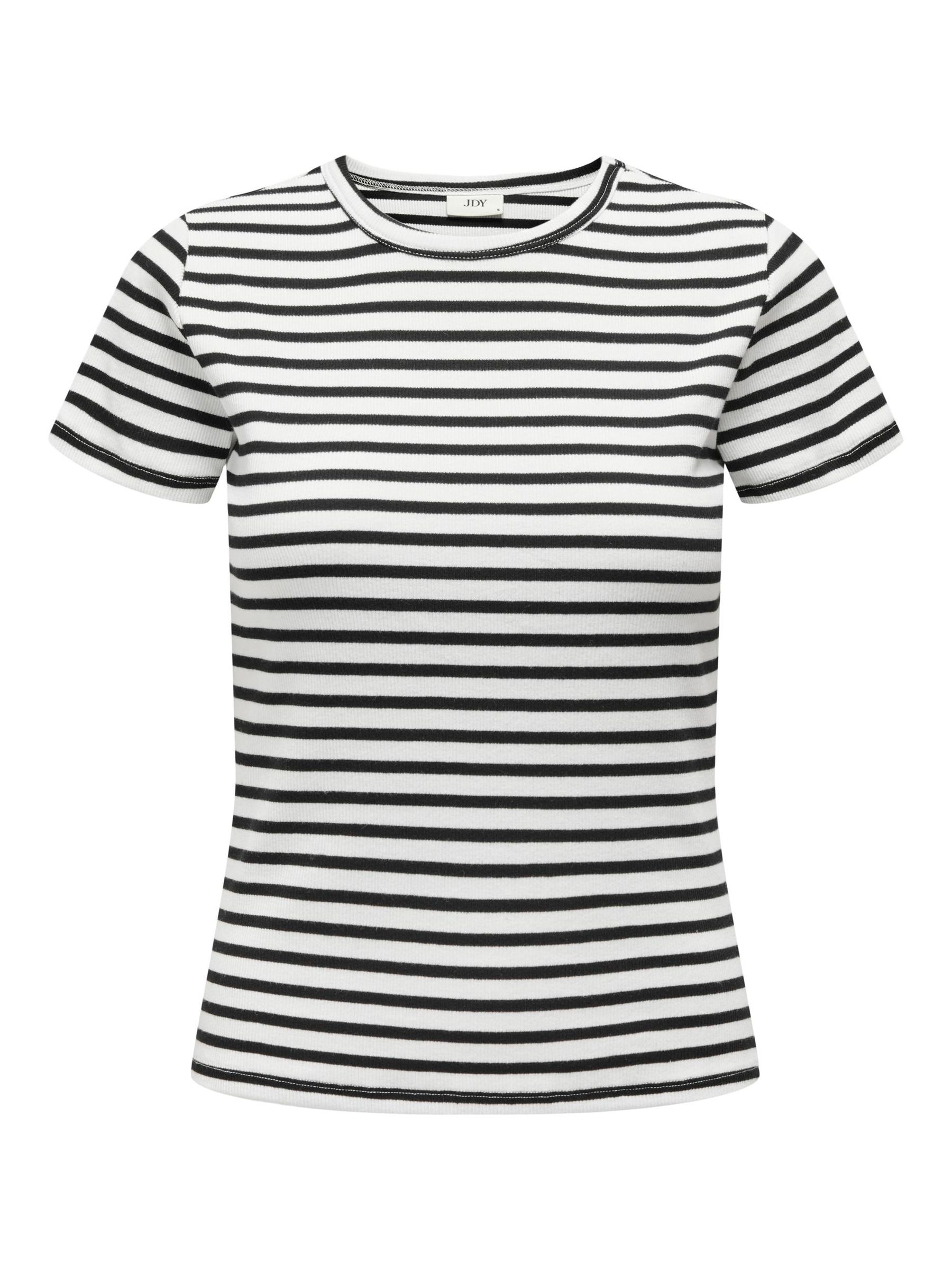 JDY_FallWinter2024_4416226_15314449_copy.jpg Modisches Shirt Oberteil Rundhals T-Shirt Basic Top JDYSOLAR