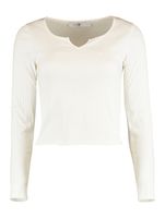 HAILYS Damen Shirt 2er-Set Figurbetont Rippoptik Langarm-Shirt aus Baumwolle
