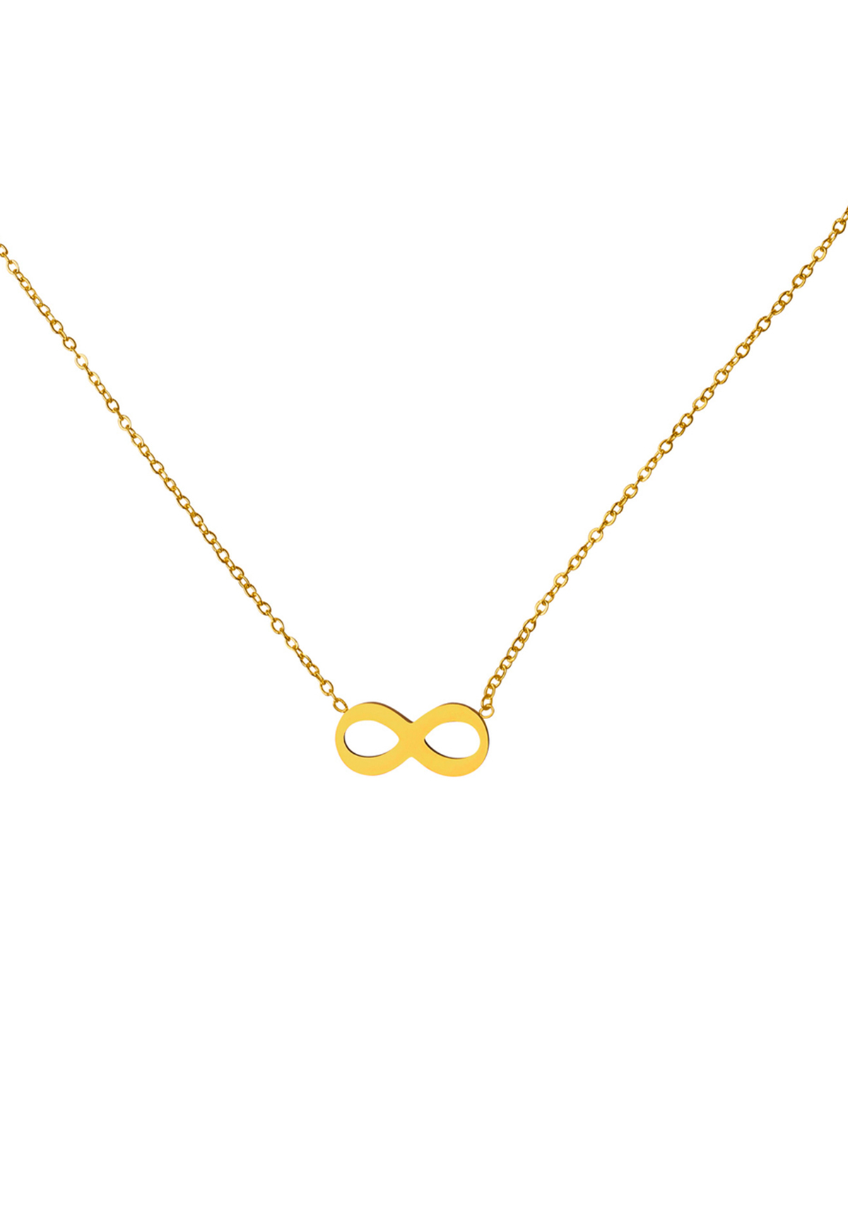 Halskette mit Infinity Anhänger Modeschmuck aus Edelstahl Halskette mit Infinity Anhänger Modeschmuck aus Edelstahl