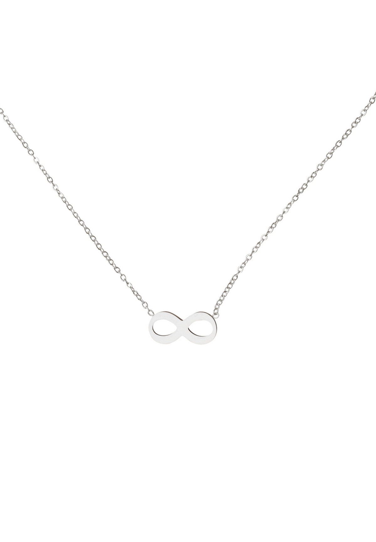 Halskette mit Infinity Anhänger Modeschmuck aus Edelstahl Halskette mit Infinity Anhänger Modeschmuck aus Edelstahl