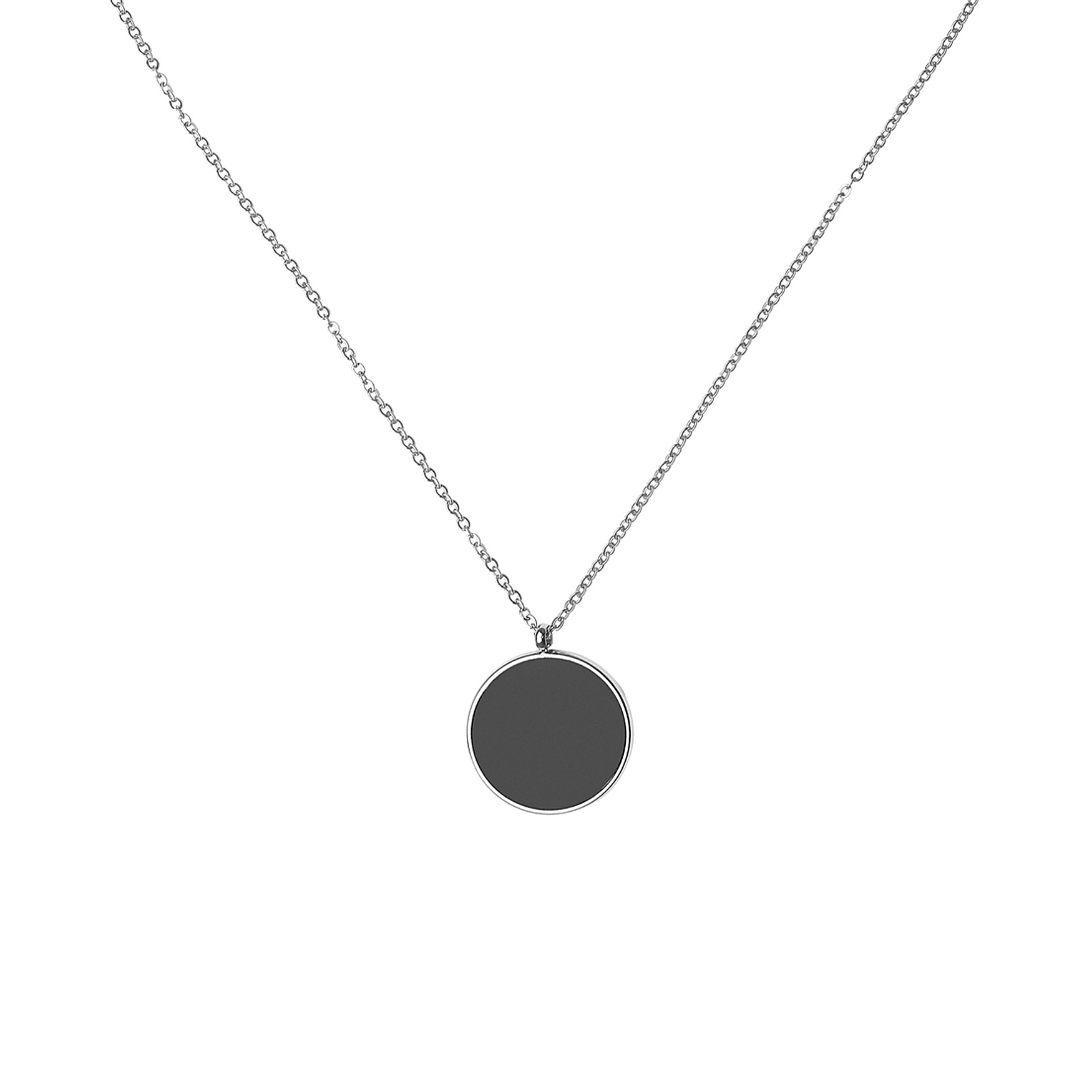 Halskette mit Coin Anhänger Modeschmuck aus Edelstahl Halskette mit Coin Anhänger Modeschmuck aus Edelstahl