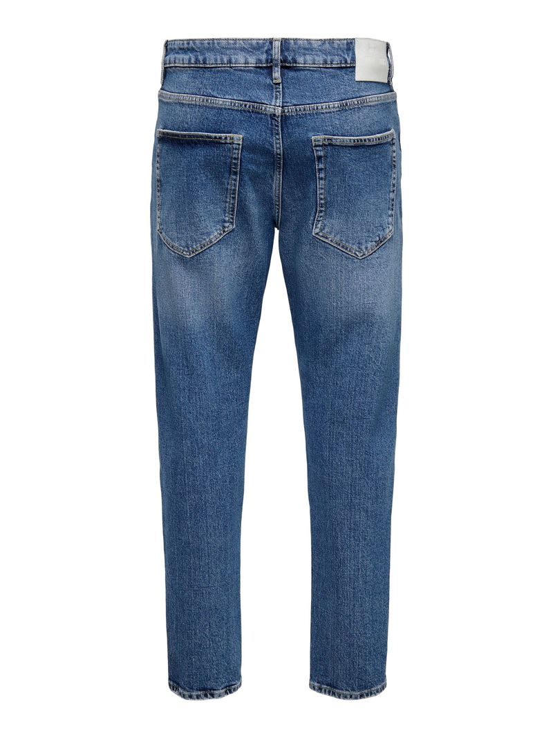 Only & Sons ONLY & SONS Denim Jeans 5-Pocket Style Hose Verkürzt mit – Blau, Bild 2