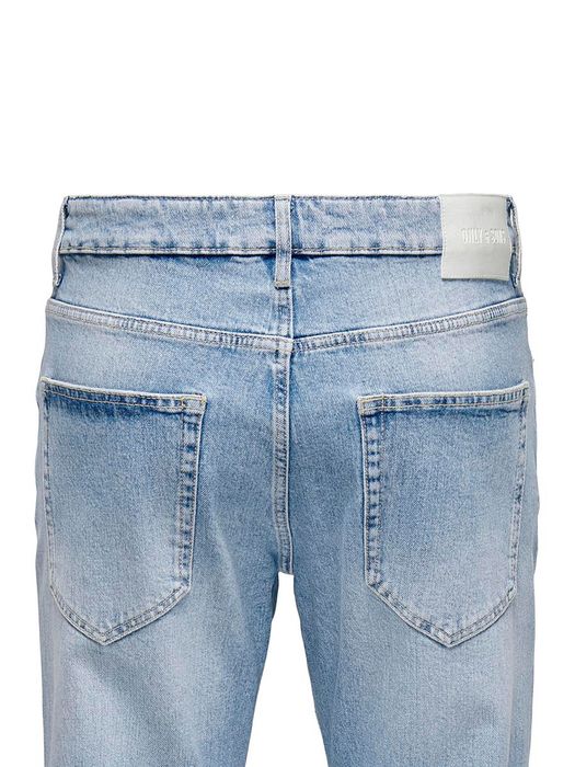 Only & Sons ONLY & SONS Regular Denim Pants mit Rissen 5-Pocket Jeans – Hellblau, Bild 4