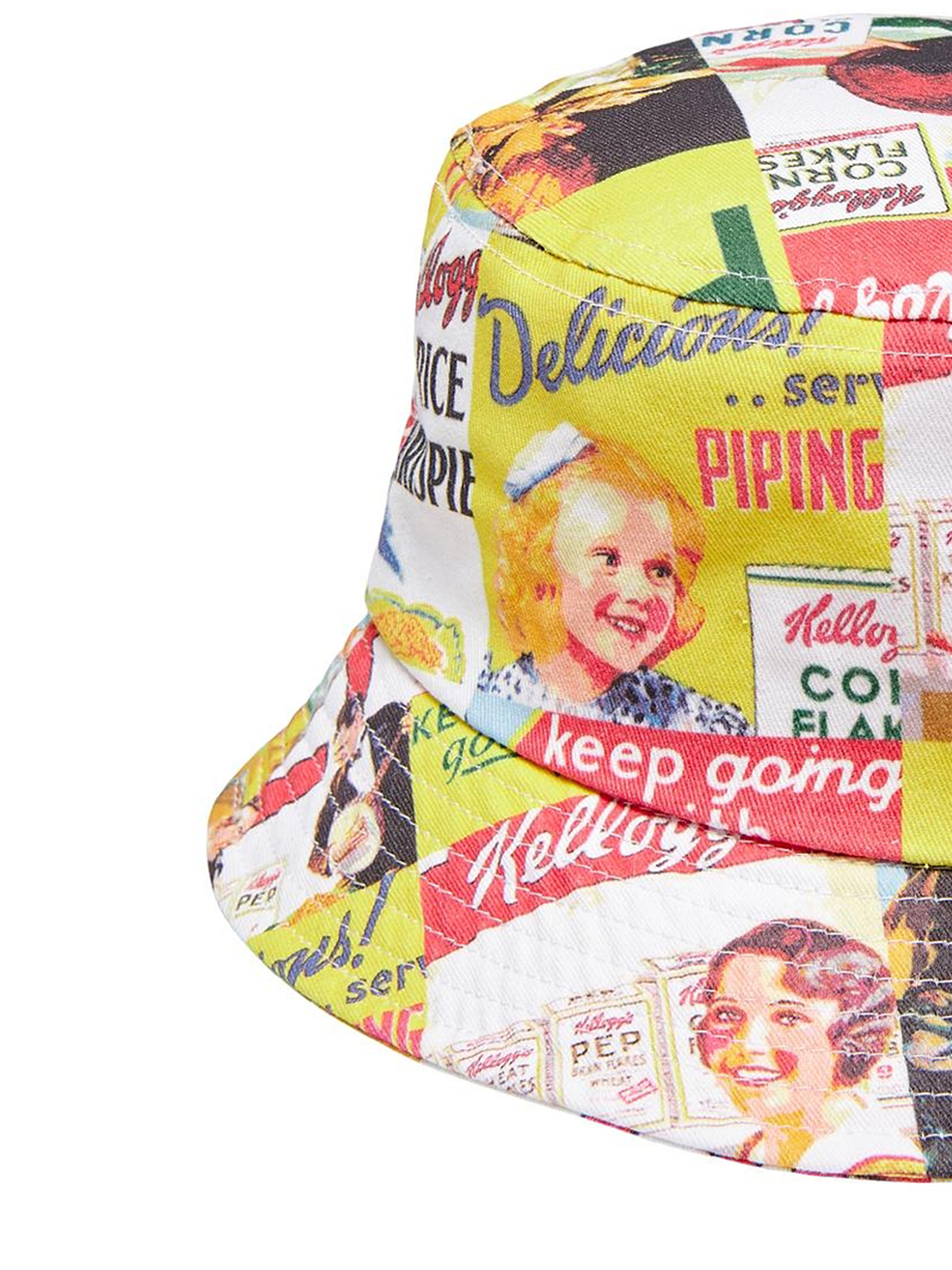 Only & Sons ONLY & SONS Hut Print Design Sommer Bucket Hat – Gelb, Bild 2